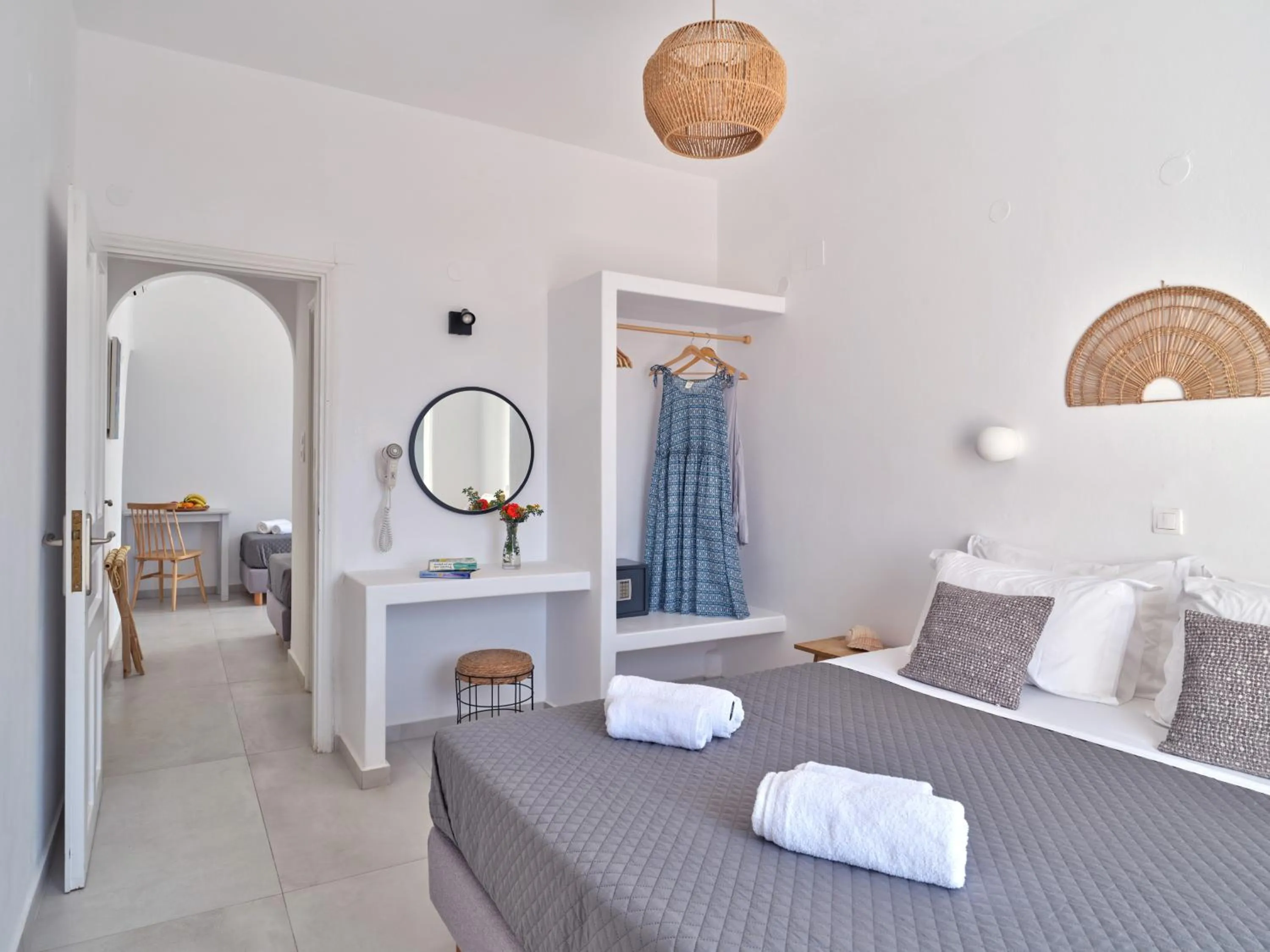 Bed in Akrotiri Hotel