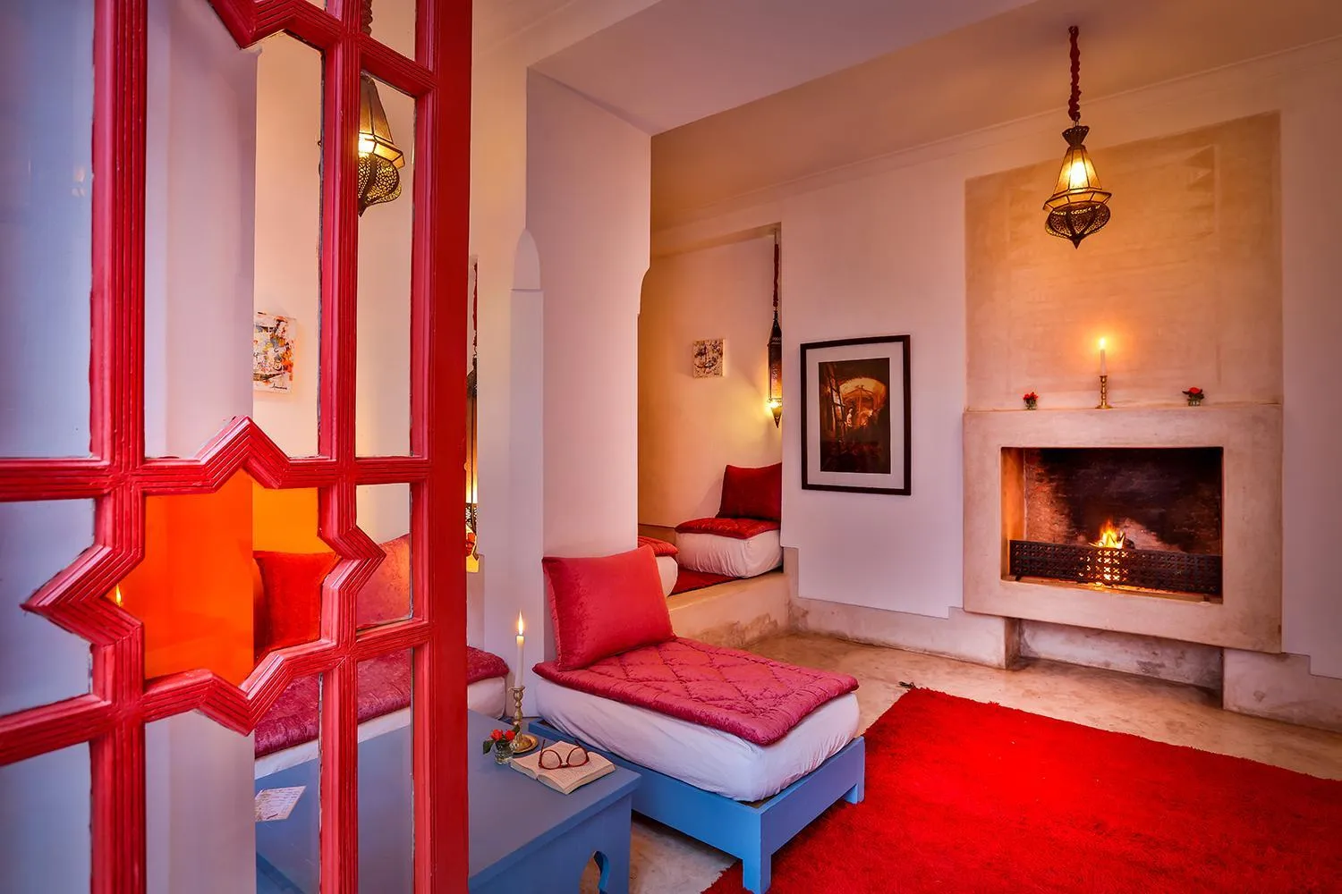 Living room, Bed in Hotel & Spa Dar Baraka & Karam