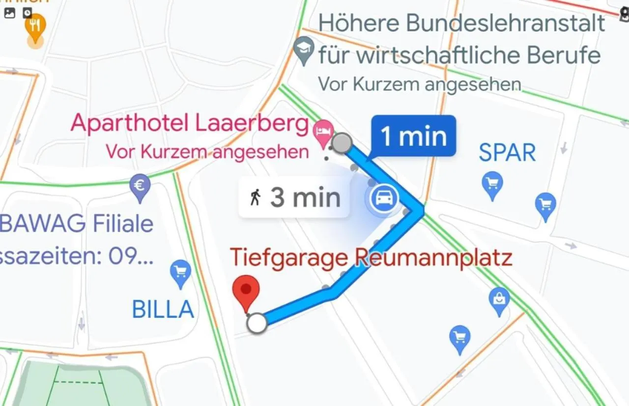 Parking in Aparthotel LAAERBERG