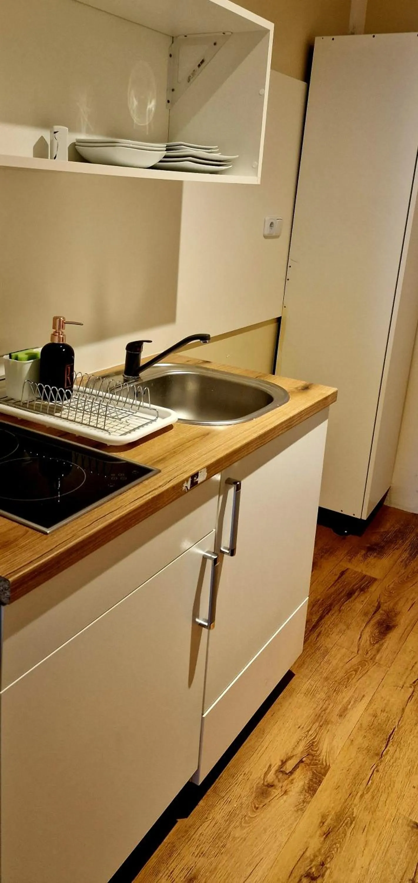 Kitchen or kitchenette in Aparthotel LAAERBERG