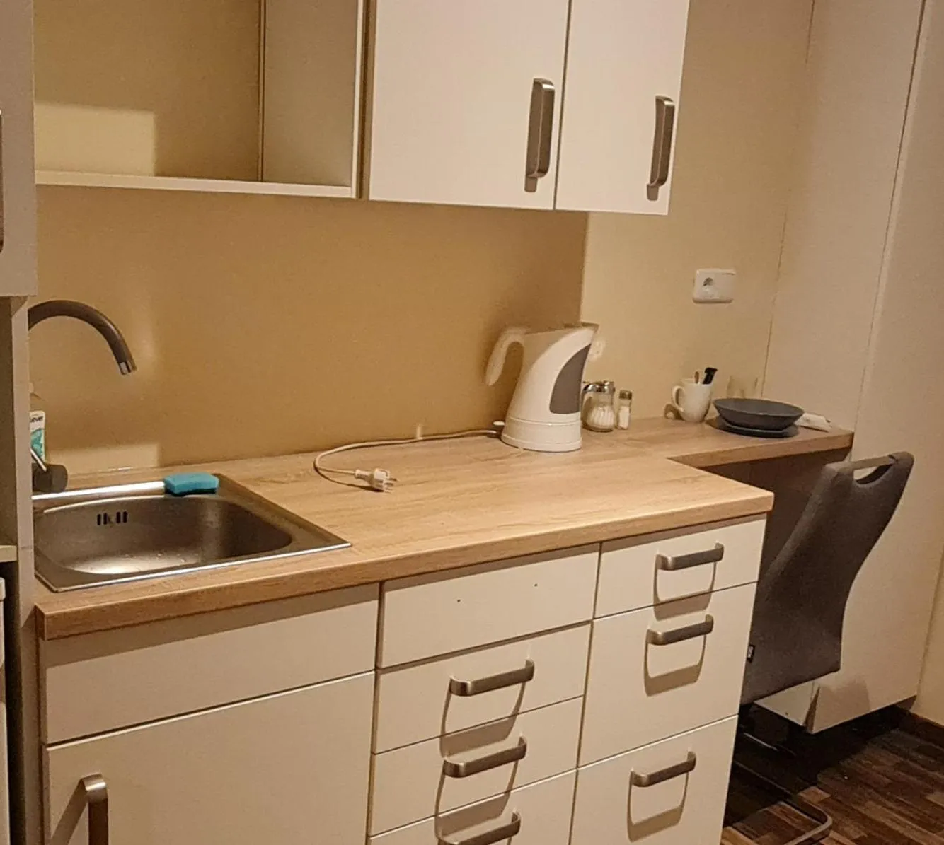 Kitchen or kitchenette in Aparthotel LAAERBERG