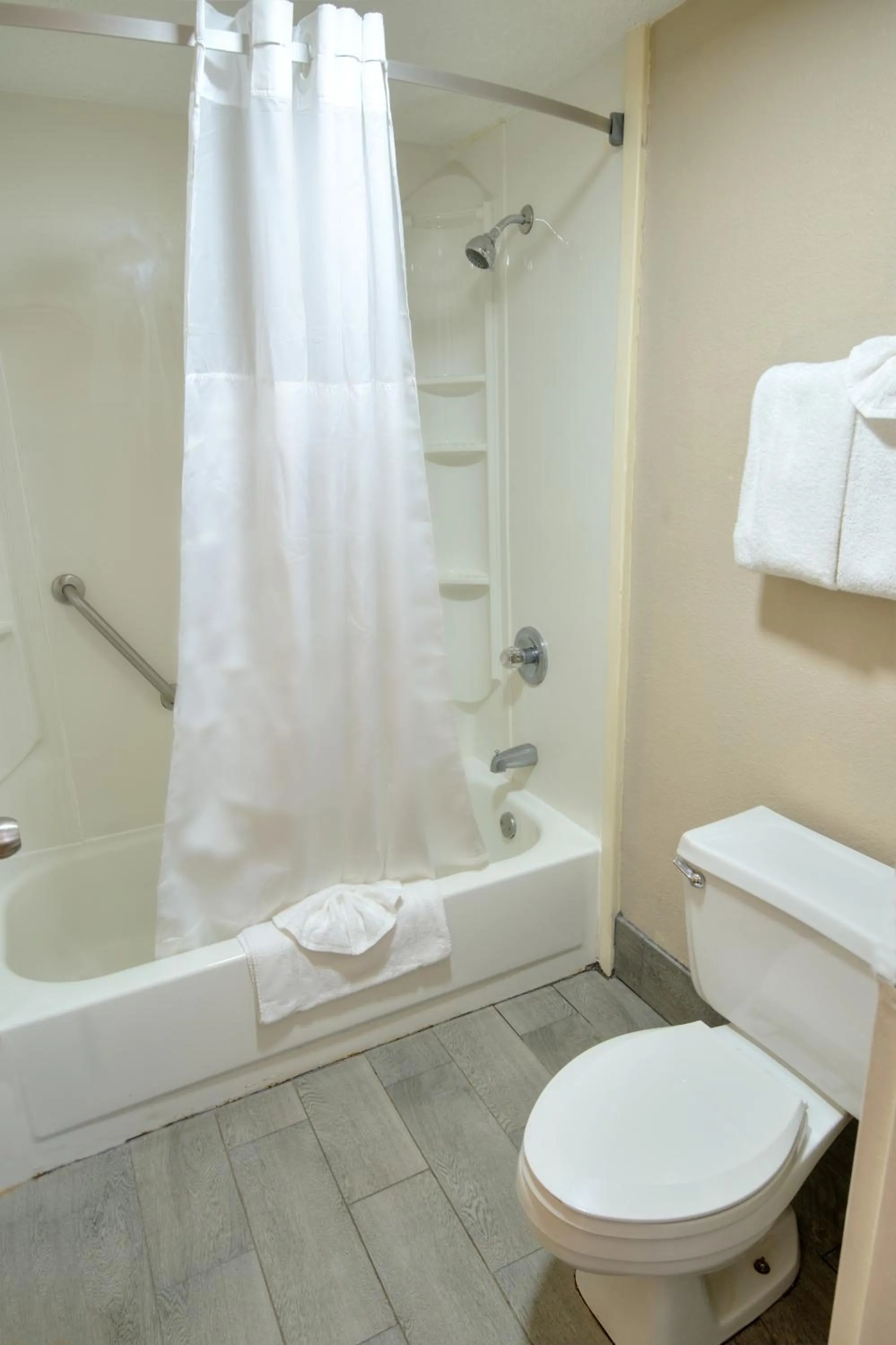 Bathroom in Super 8 by Wyndham Knoxville West/Farragut