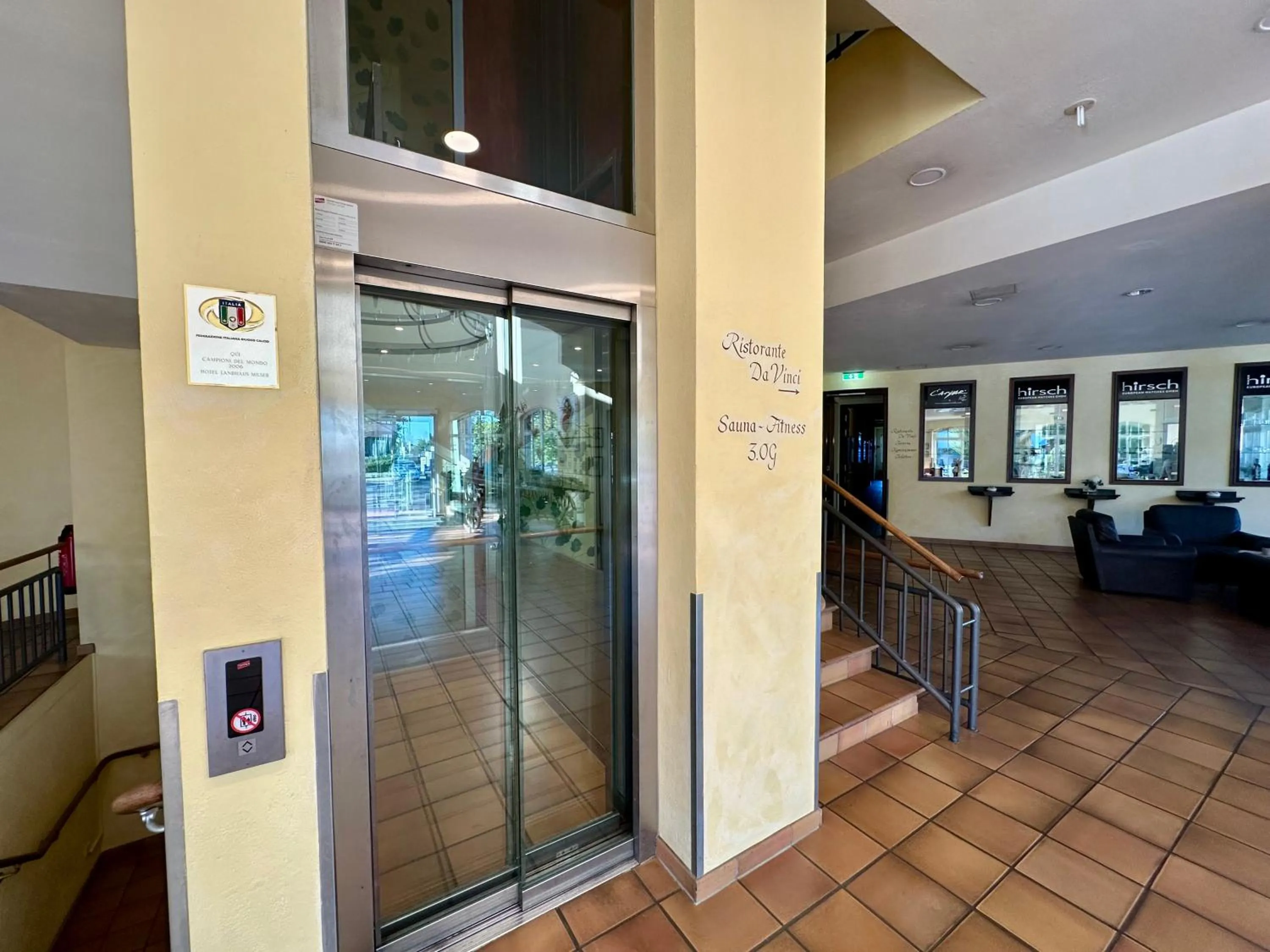 elevator in Hotel Landhaus Milser