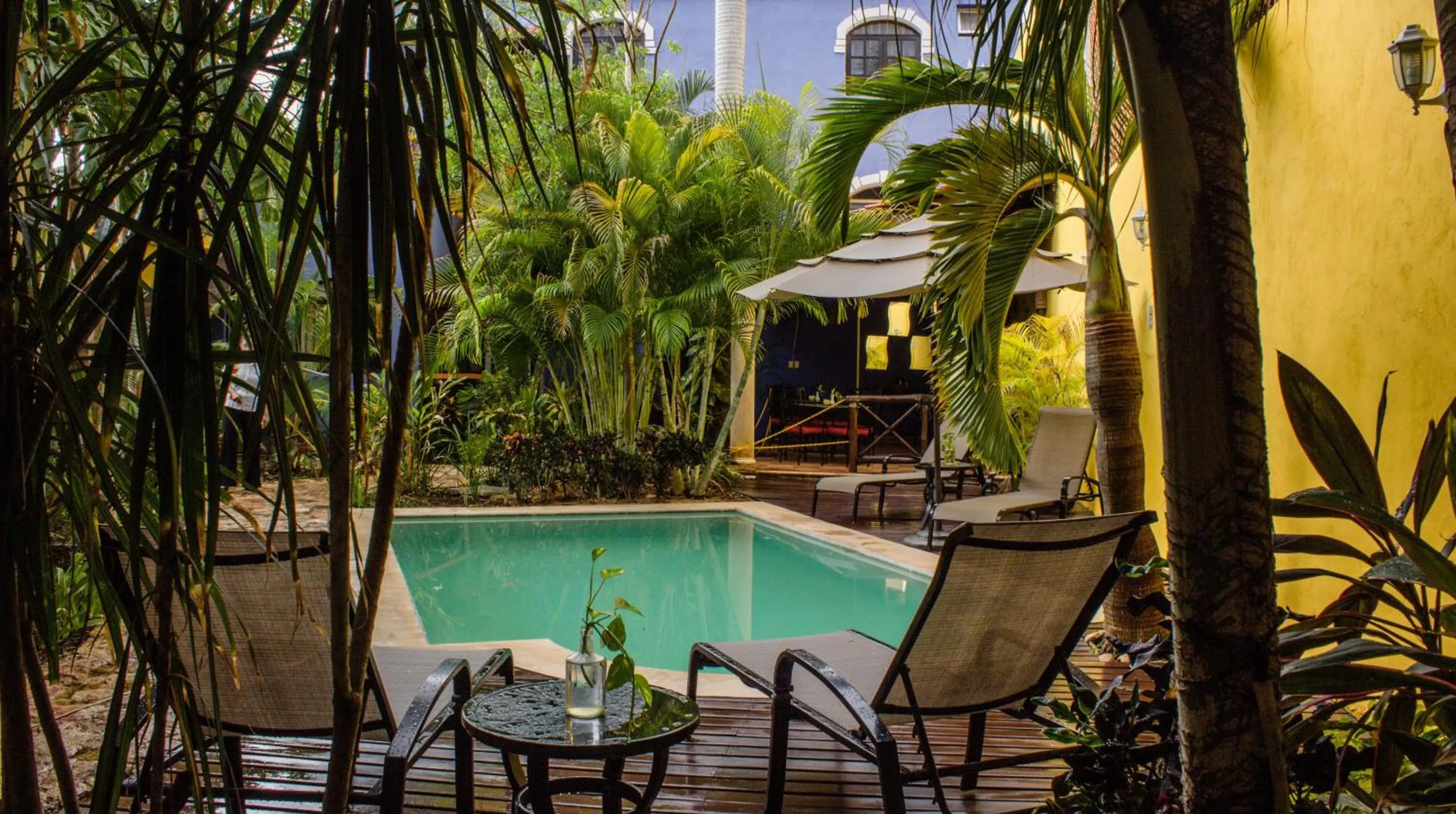 Garden view in Hotel Marionetas