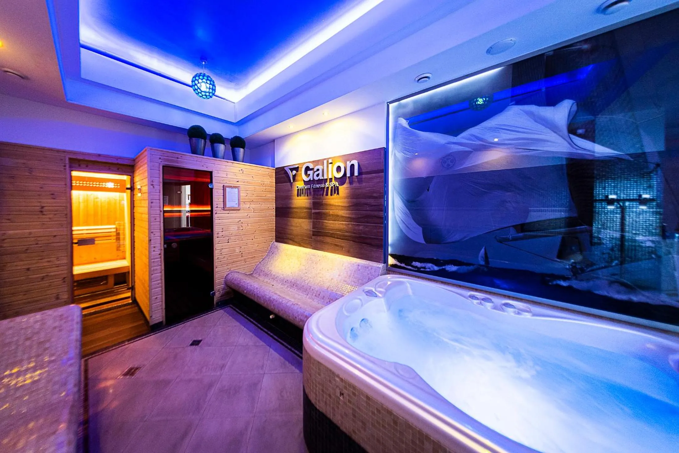 Hot Tub, Bed in Hotel Galion