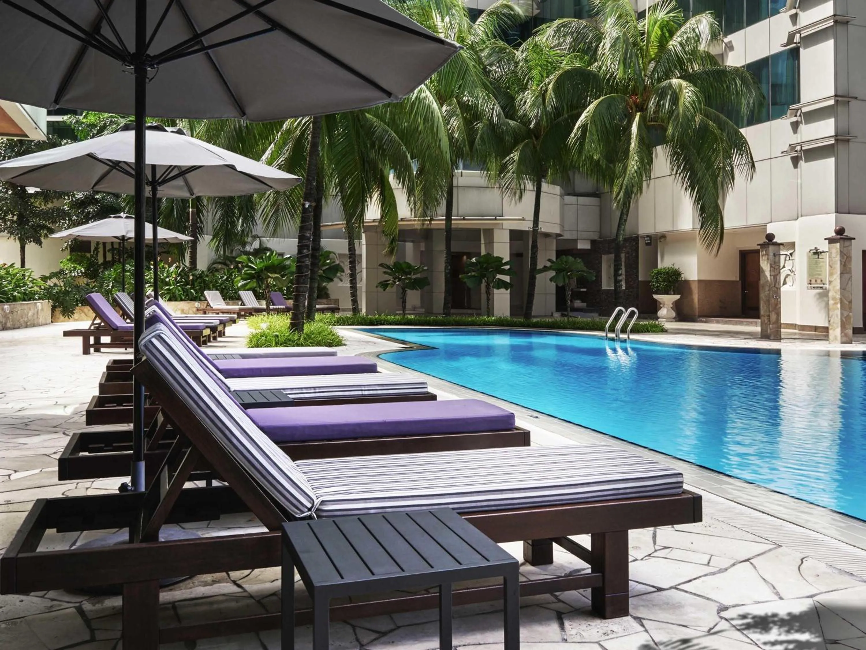 Pool view in Pullman Kuala Lumpur City Centre Hotel & Residences