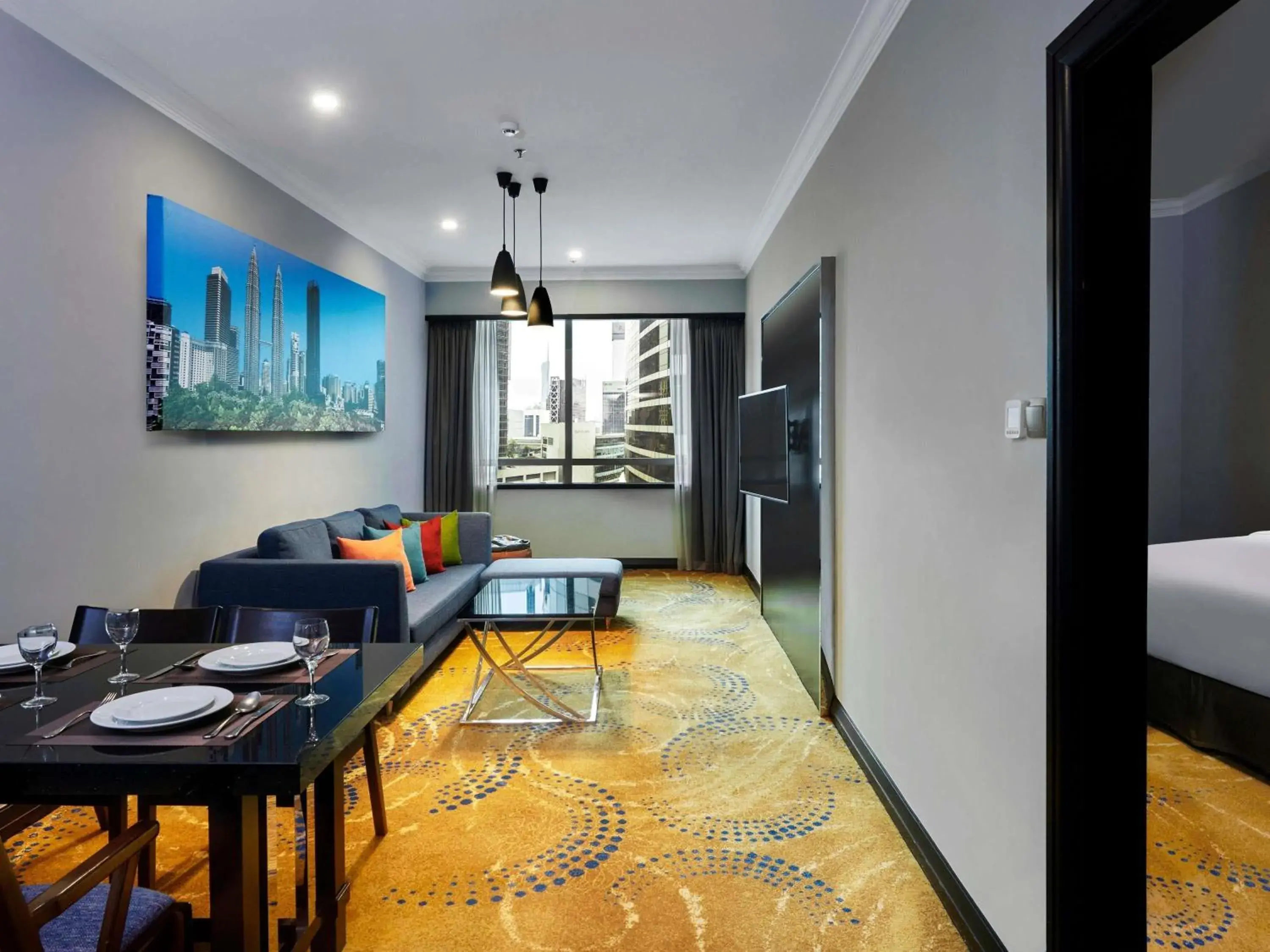 One-Bedroom Deluxe Apartment in Pullman Kuala Lumpur City Centre Hotel & Residences One-Bedroom Deluxe Apartment in Pullman Kuala Lumpur City Centre Hotel & Residences