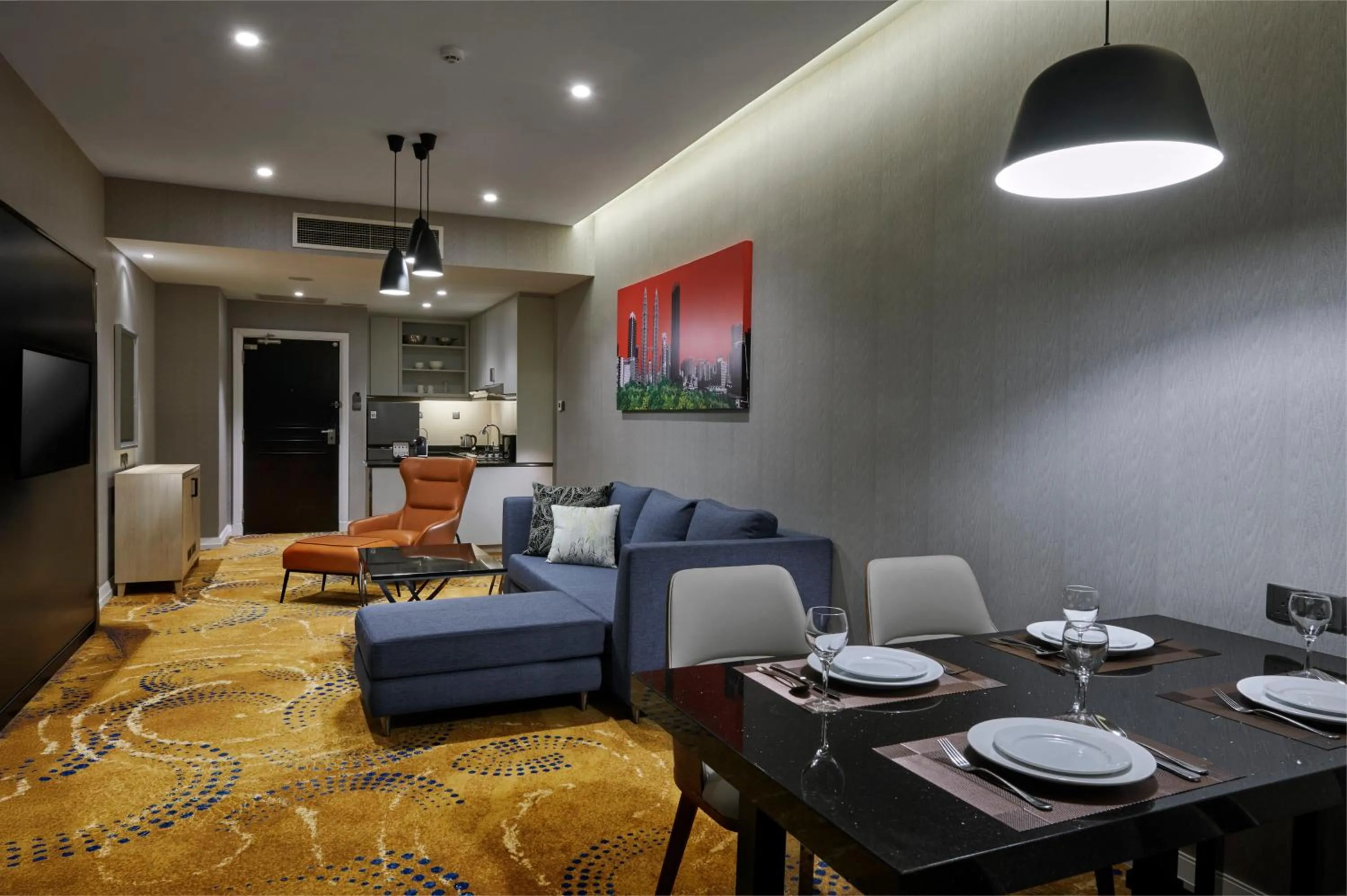 Living room in Pullman Kuala Lumpur City Centre Hotel & Residences