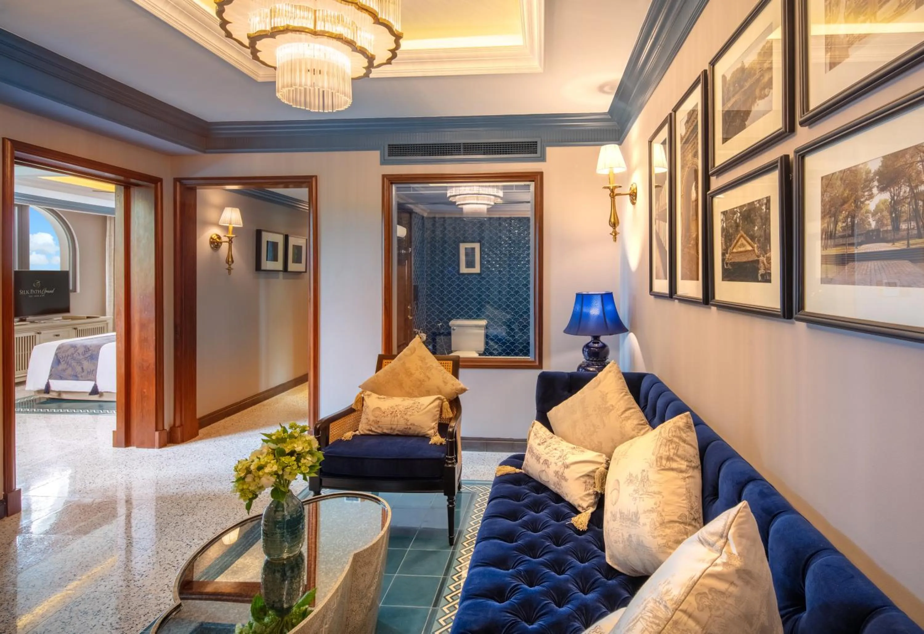 Living room in Silk Path Grand Hue Hotel