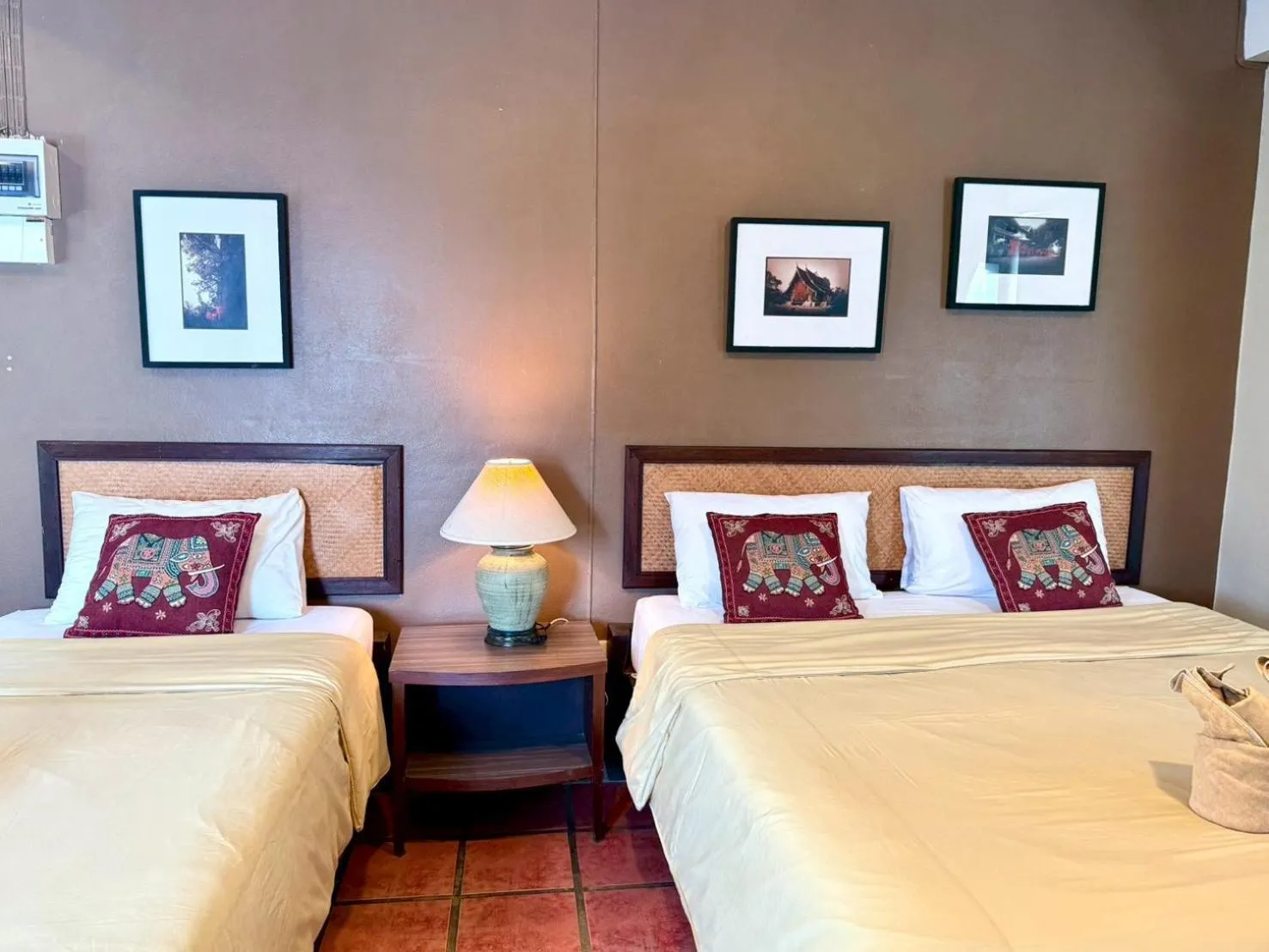 Bed in Baan Warabordee Hotel