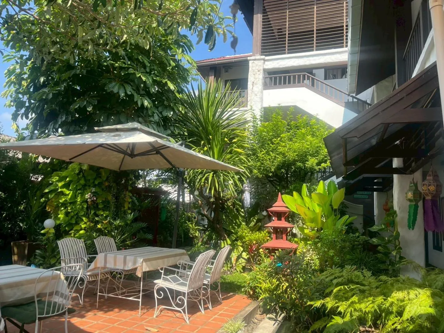 Garden in Baan Warabordee Hotel