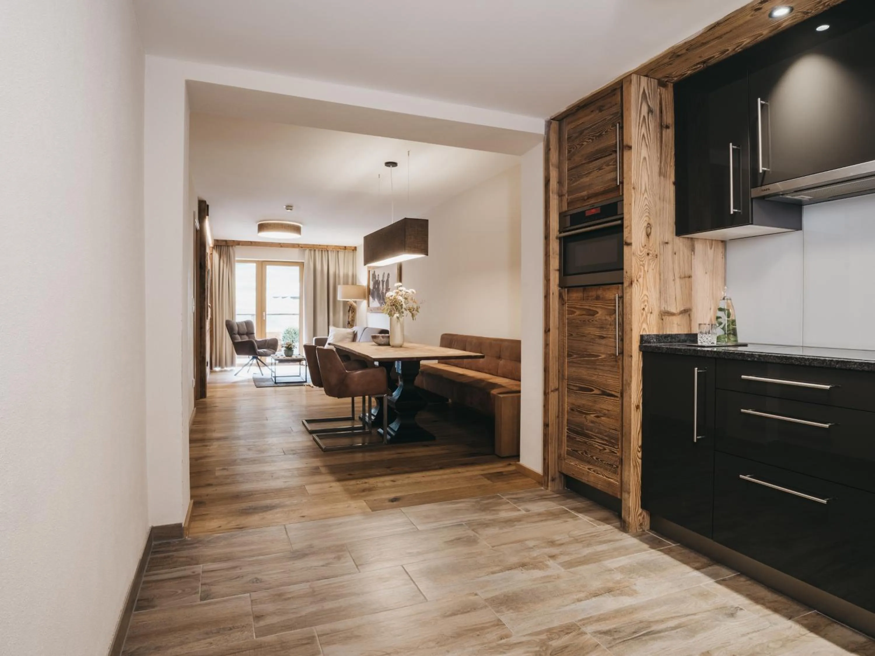 Kitchen or kitchenette in VAYA St Zeno Serfaus