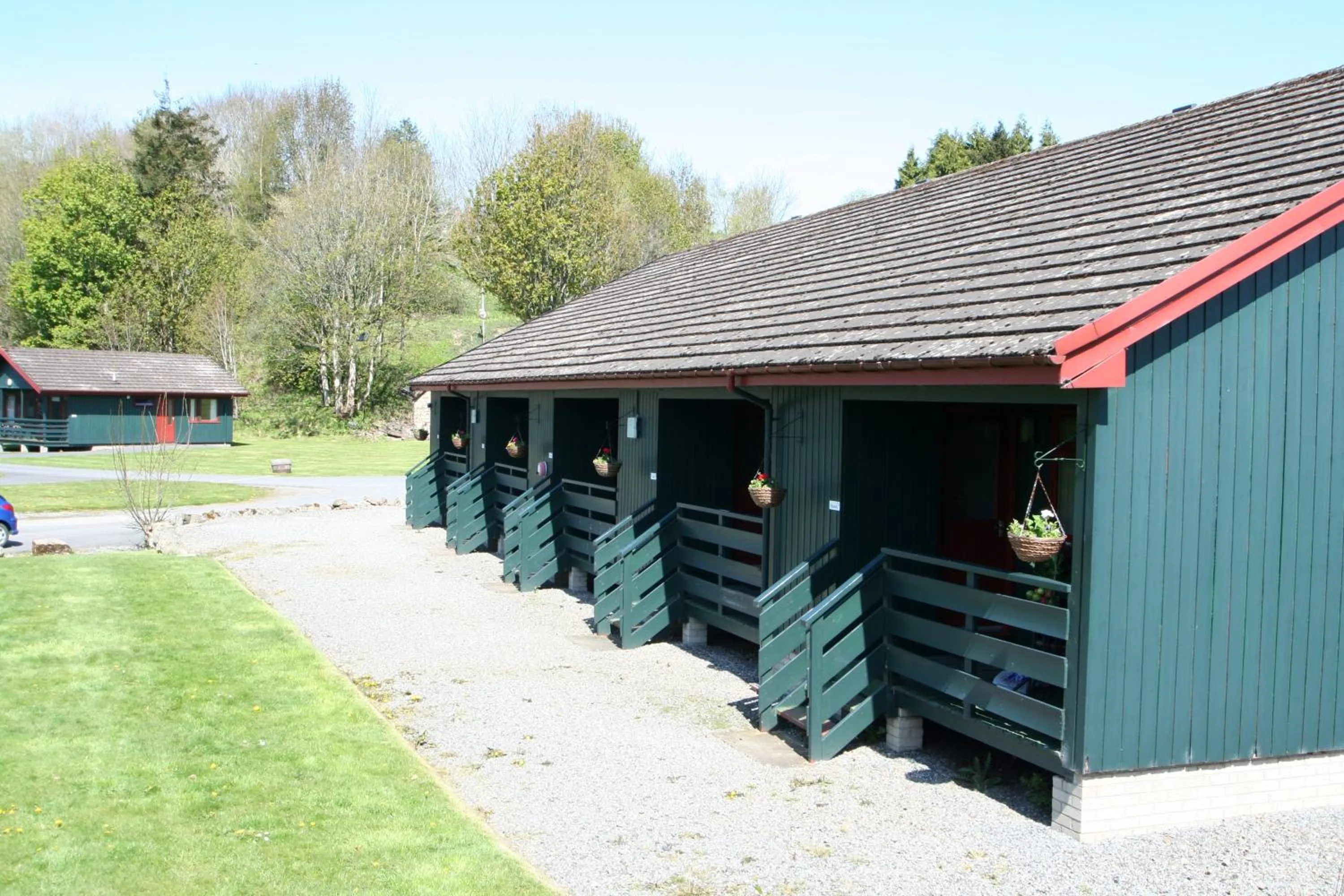 Property building in Logierait Pine Lodges
