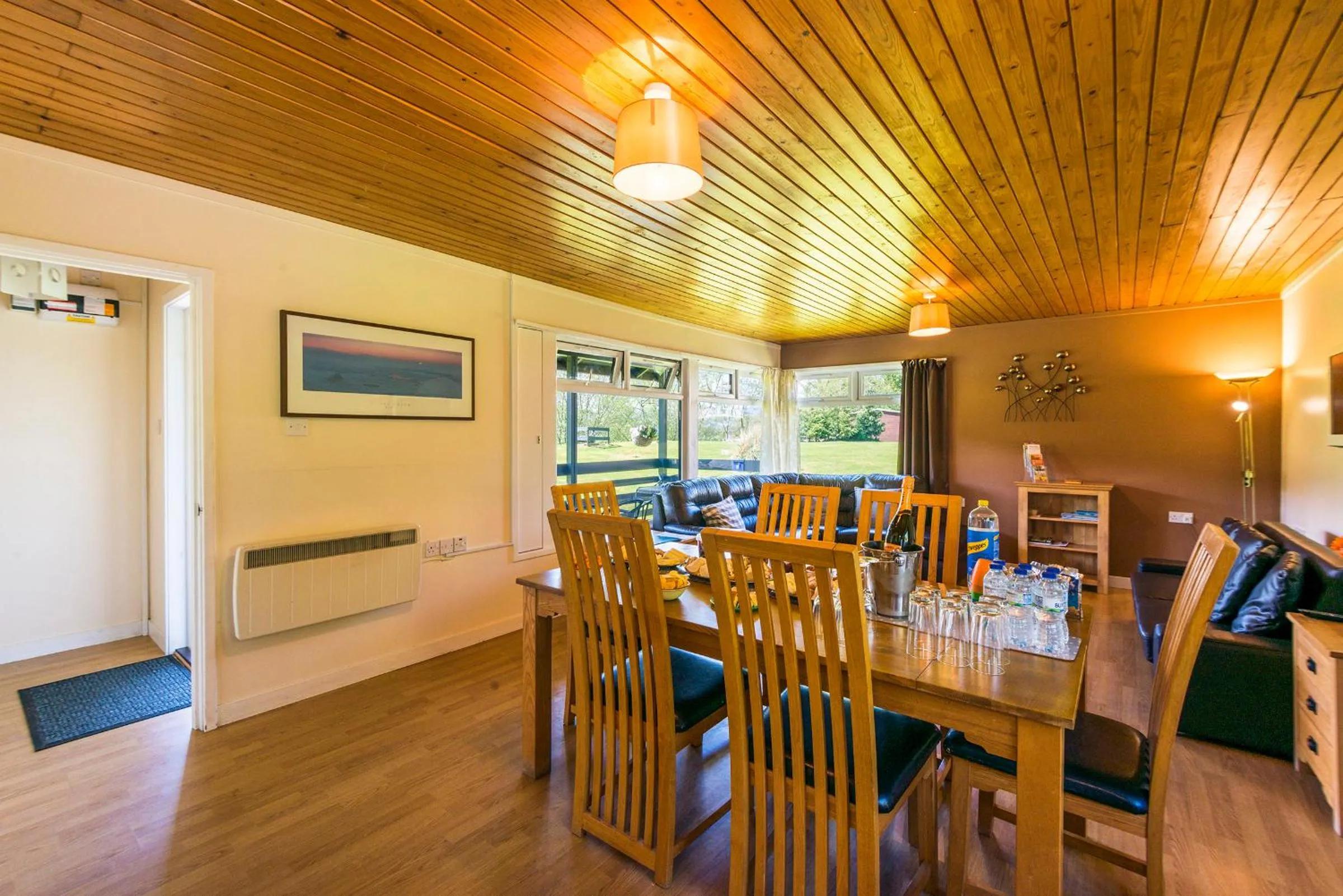 Living room in Logierait Pine Lodges