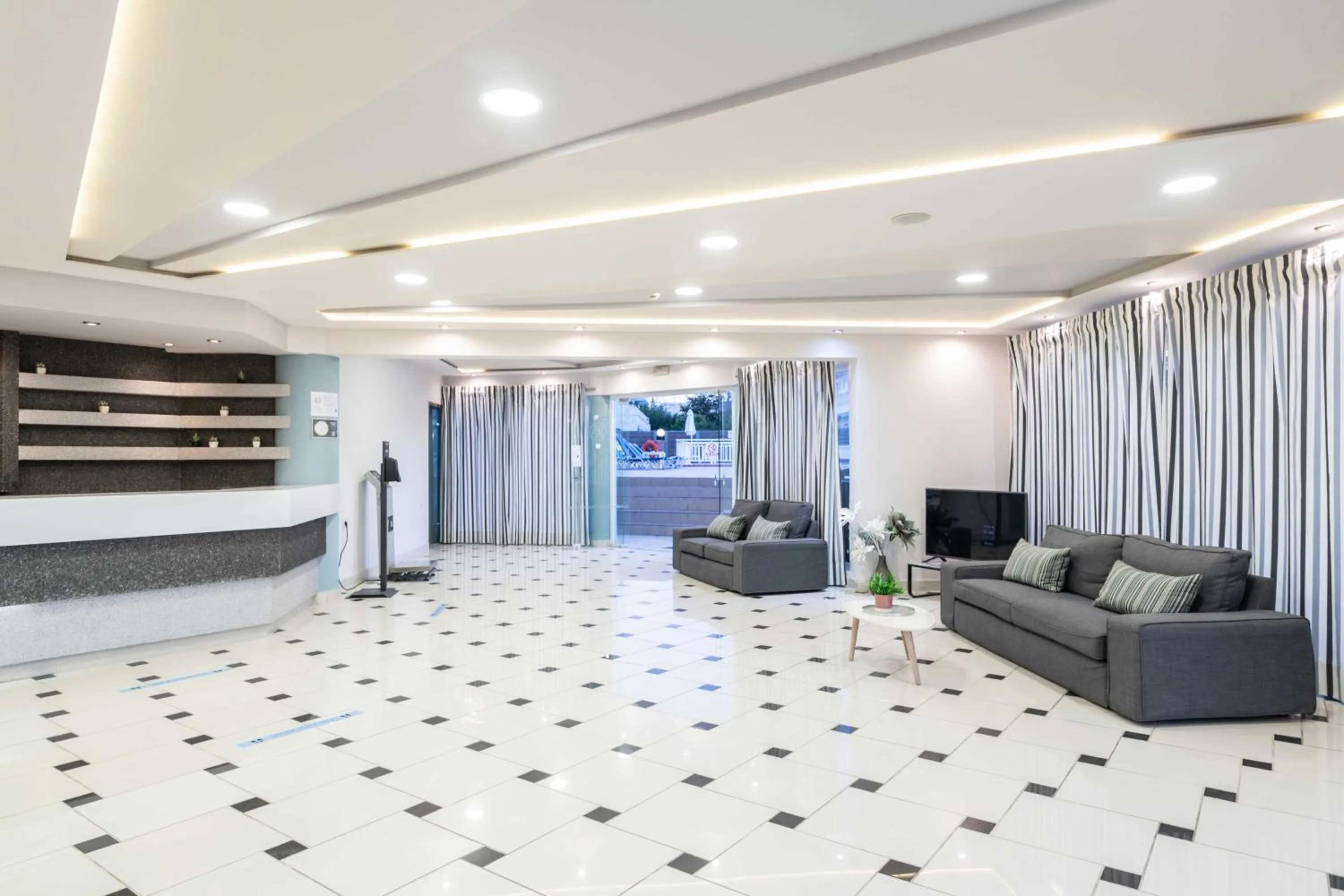 Lobby or reception in Karras Hotel