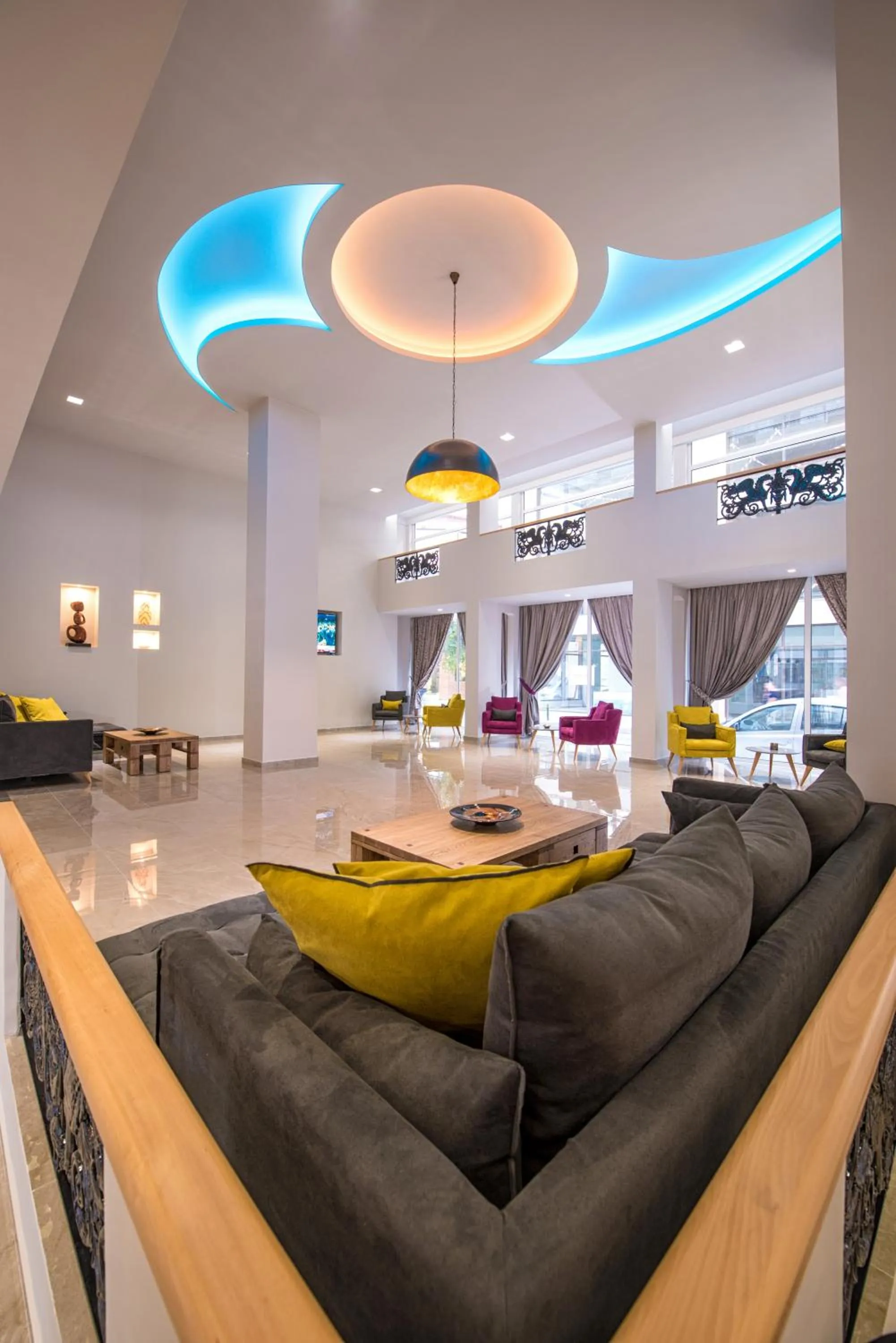 Communal lounge/ TV room in Irini Hotel