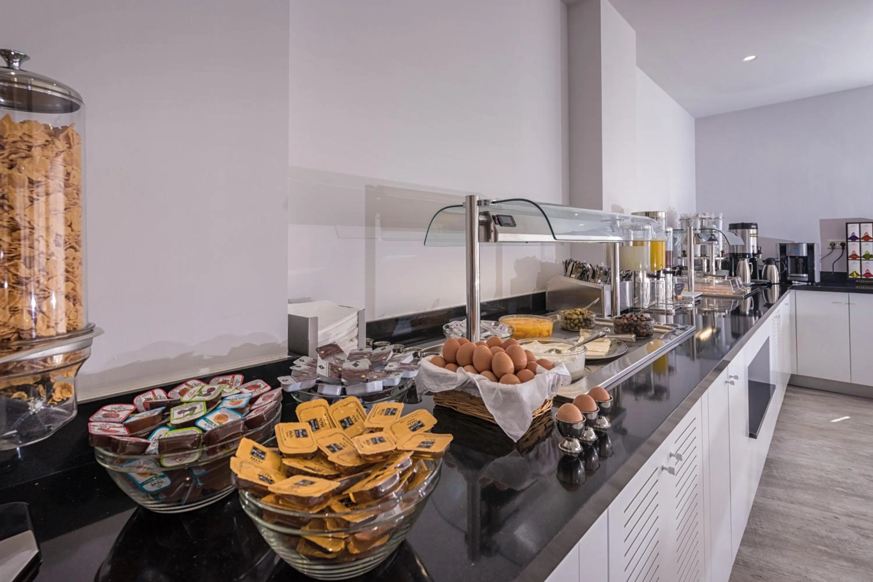 Buffet breakfast in Irini Hotel