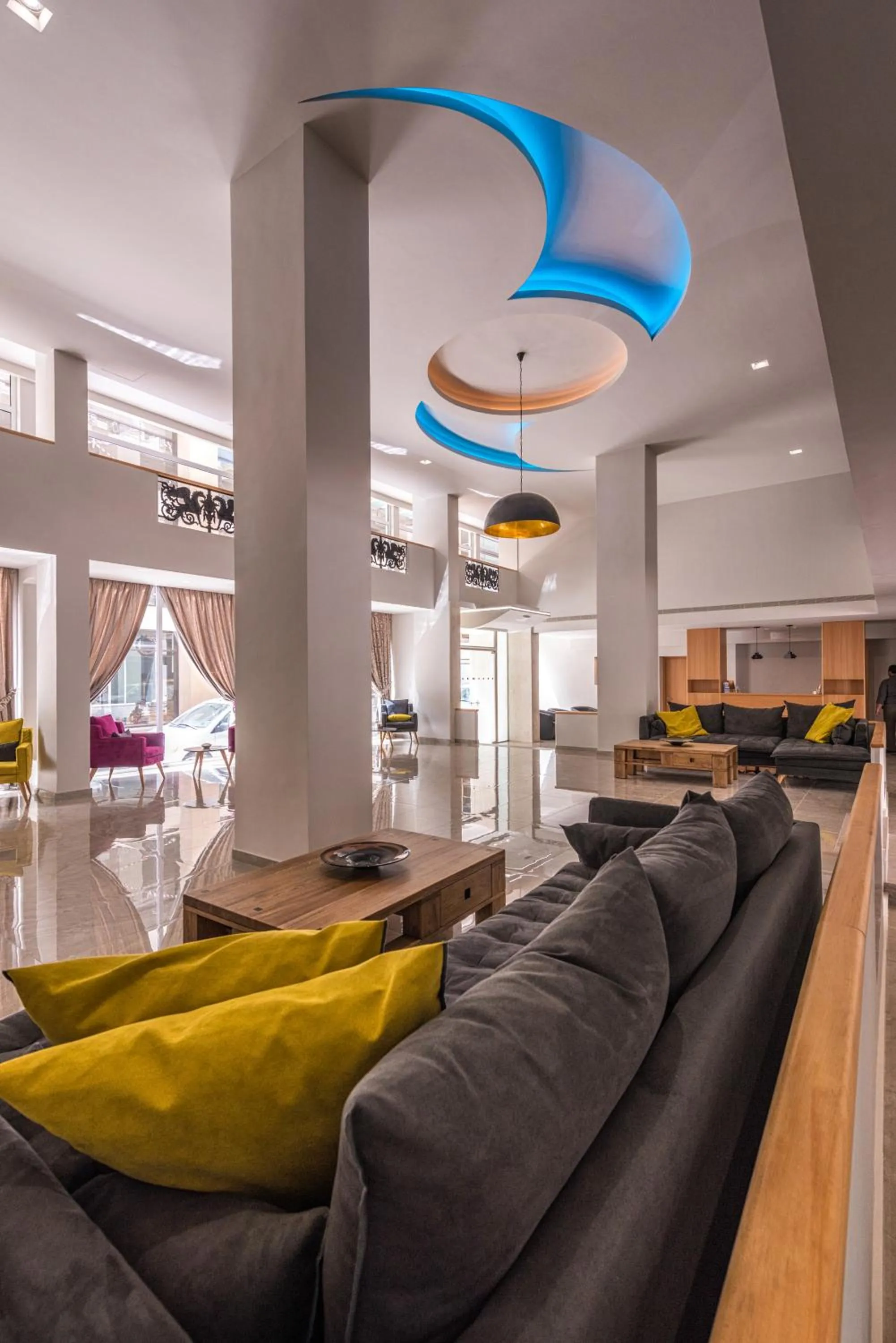 Communal lounge/ TV room in Irini Hotel