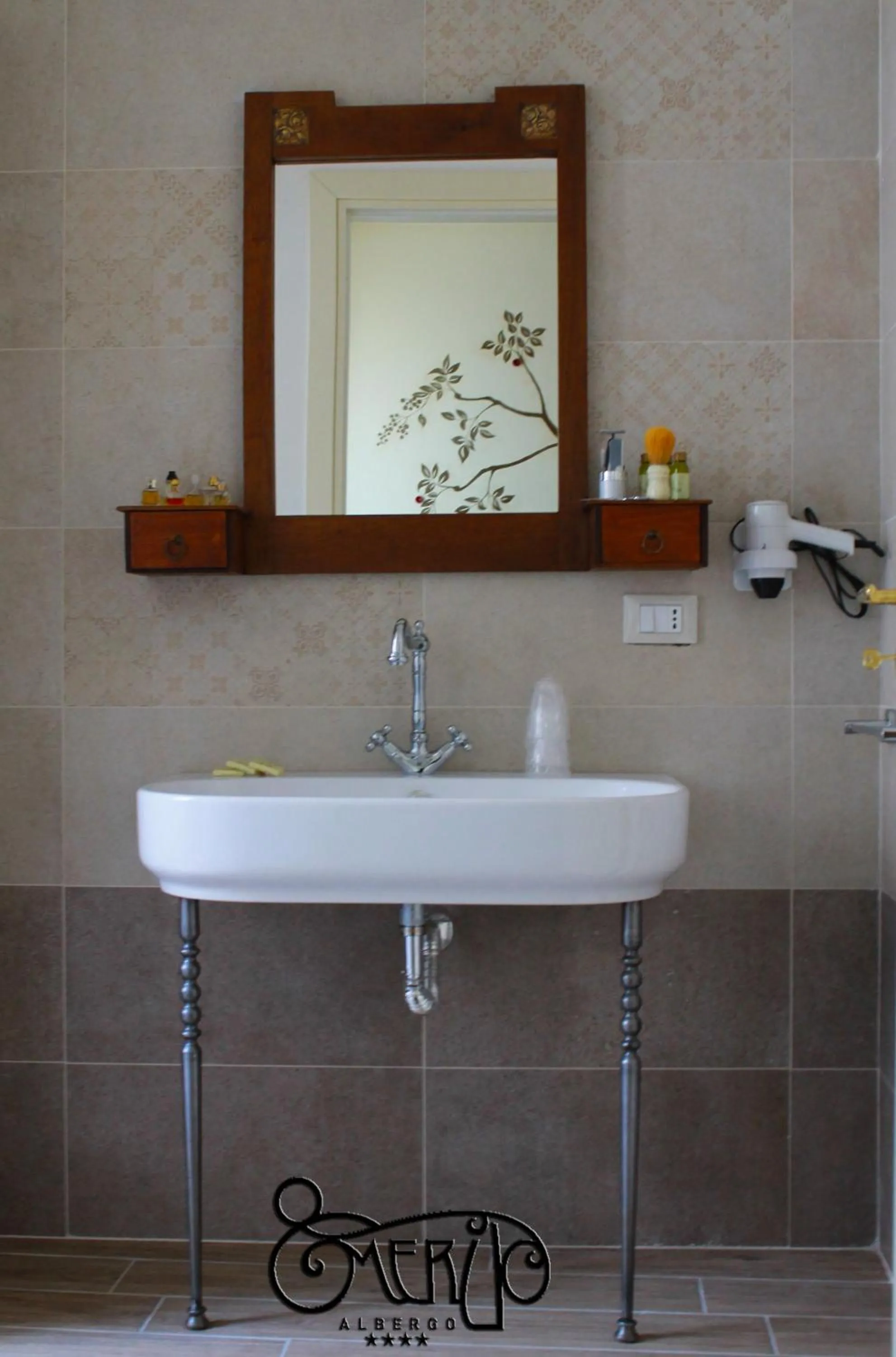 Bathroom in Albergo Merùo