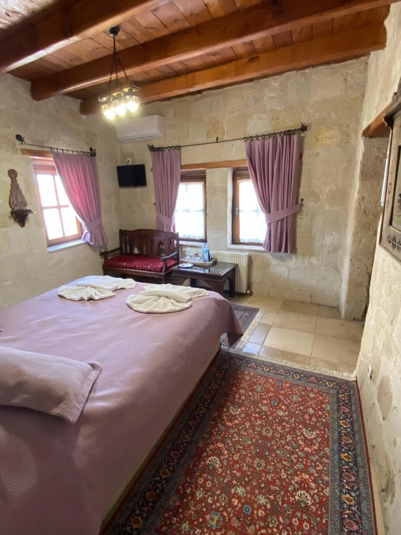 Bed in Turquaz Cave Hotel