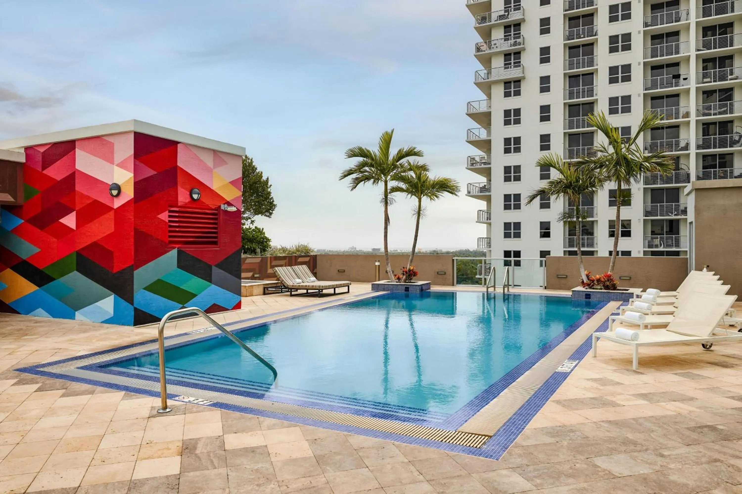 Swimming pool in The Circ Hotel Hollywood, Sonder by Marriott Bonvoy