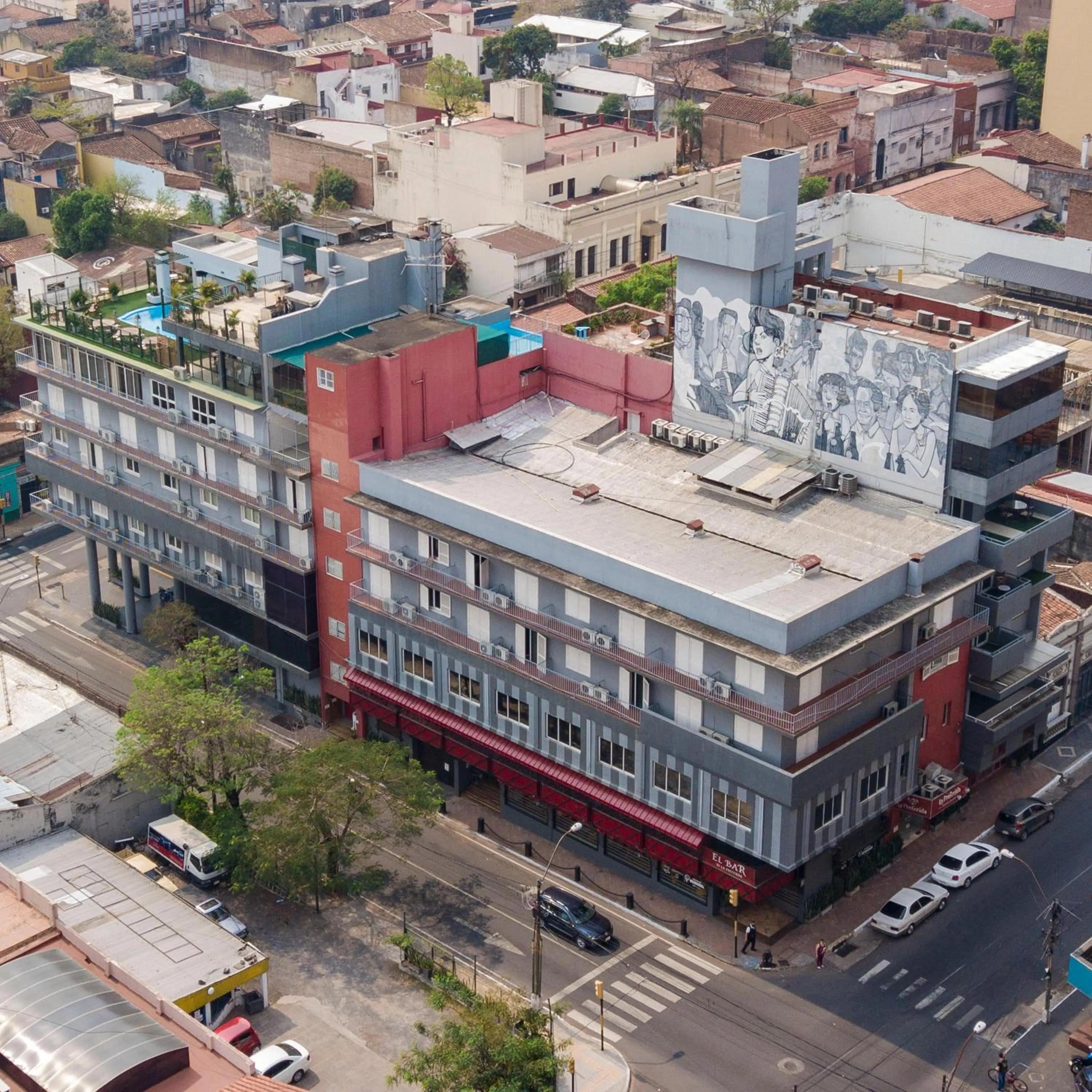 Bird's eye view in Hotel Cecilia