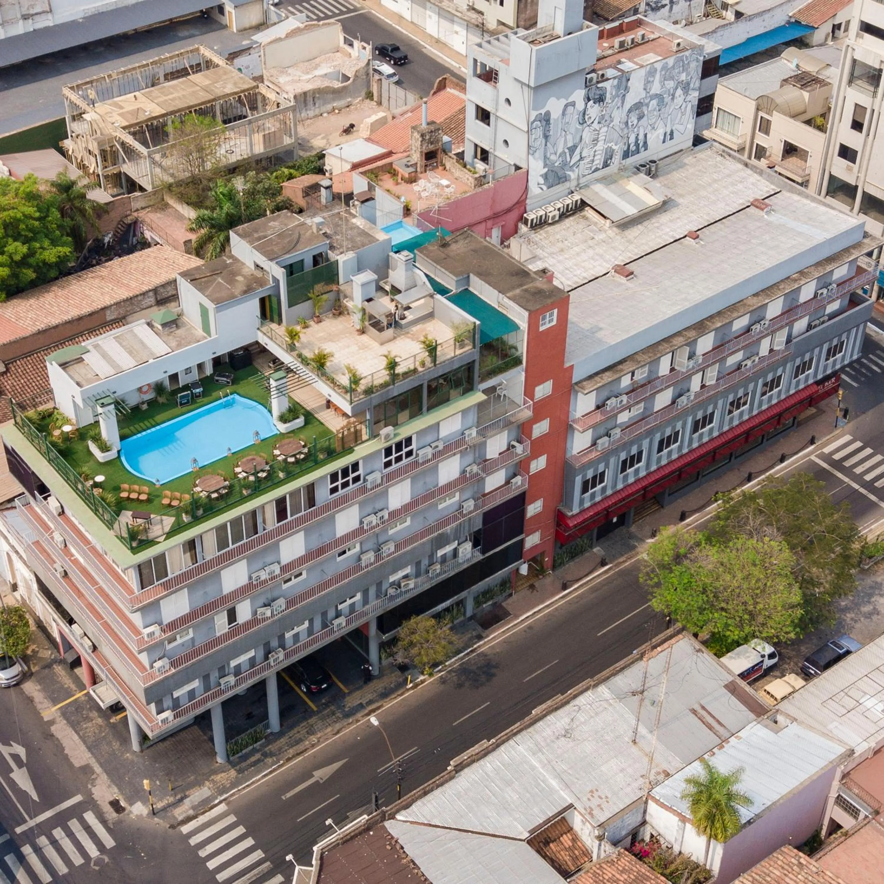 Bird's eye view in Hotel Cecilia