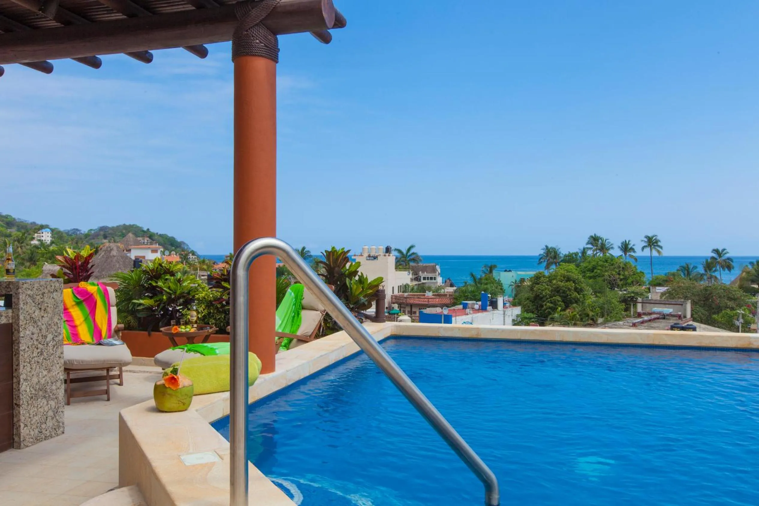 Swimming pool in Beach Break Suites Sayulita