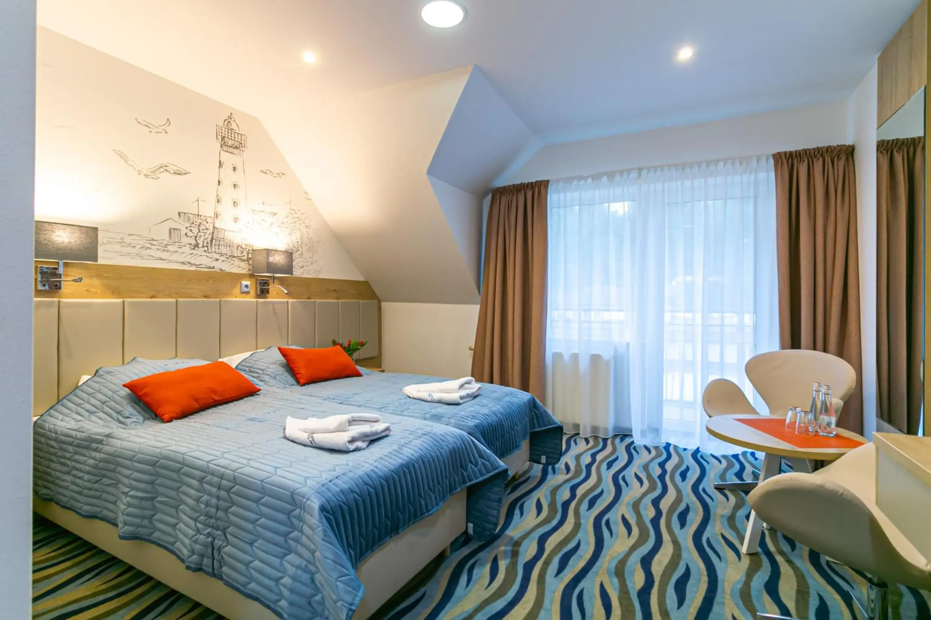 Twin Room - single occupancy in Bagińscy Spa Twin Room - single occupancy in Bagińscy Spa