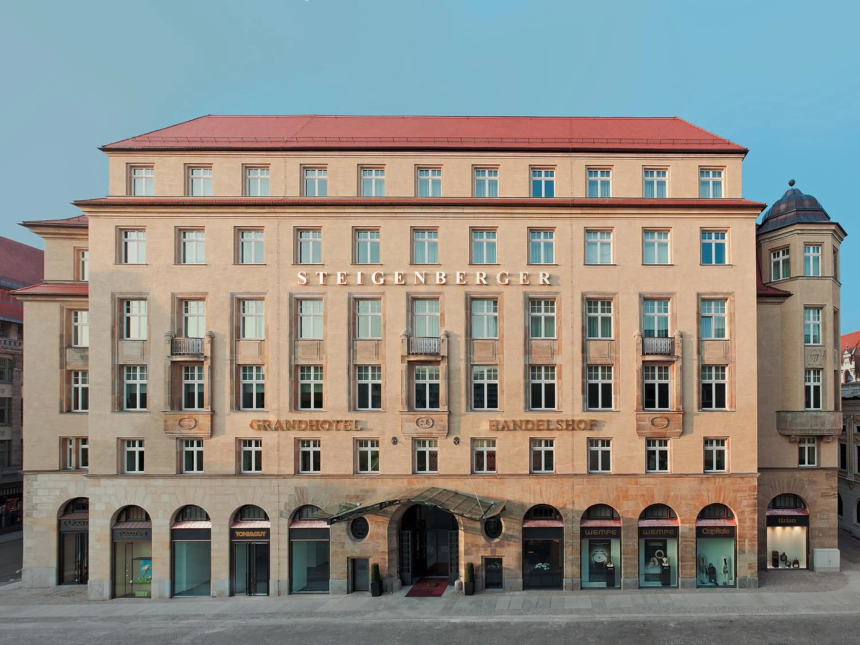 Property building in Steigenberger Icon Grandhotel Handelshof Leipzig