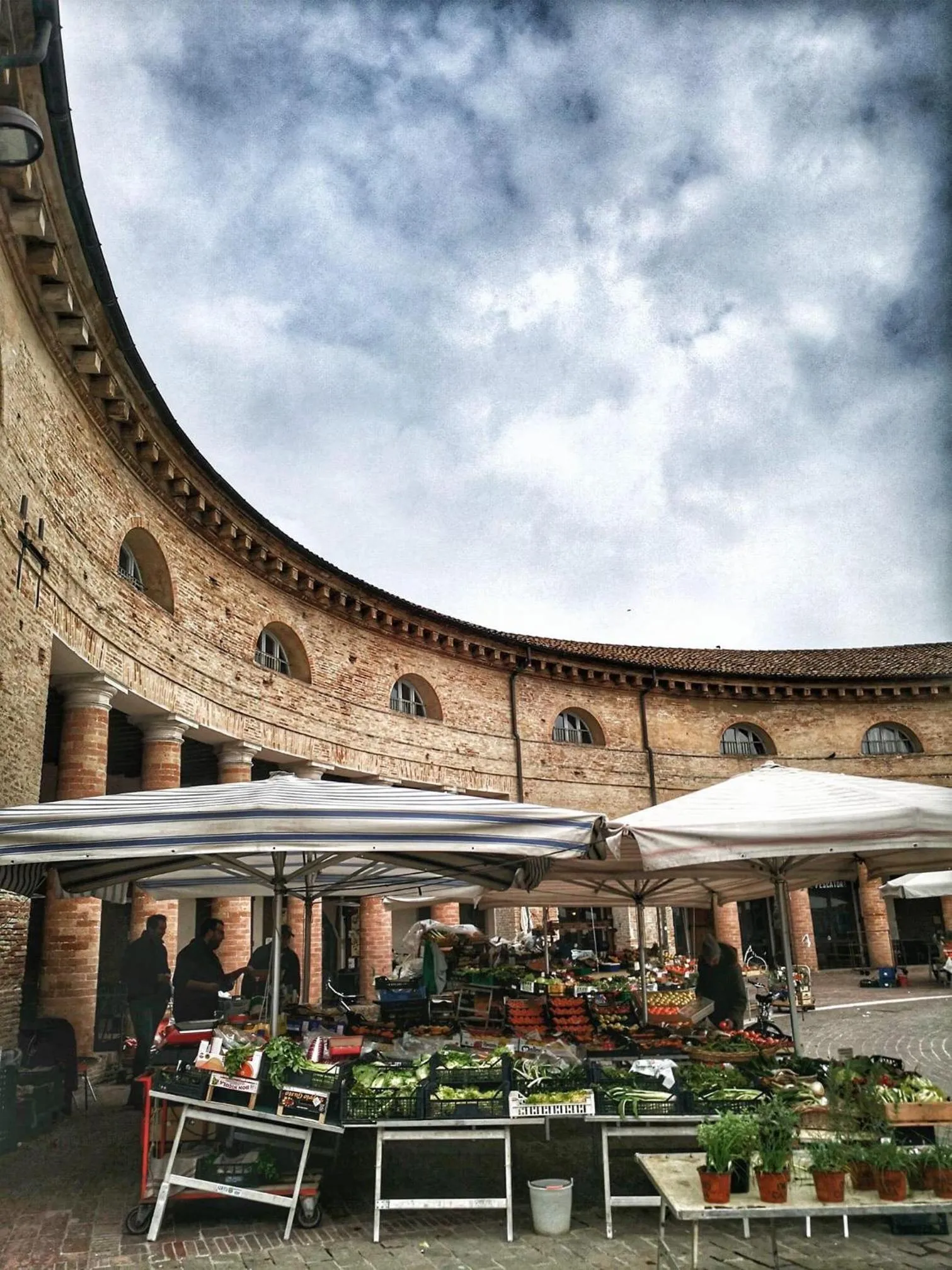 Bird's eye view in Al Foro Annonario