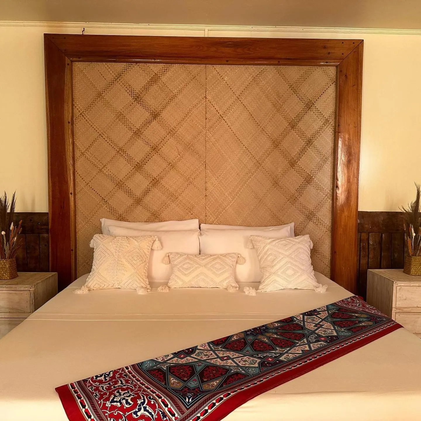 Bed in Nature's Eye Resort