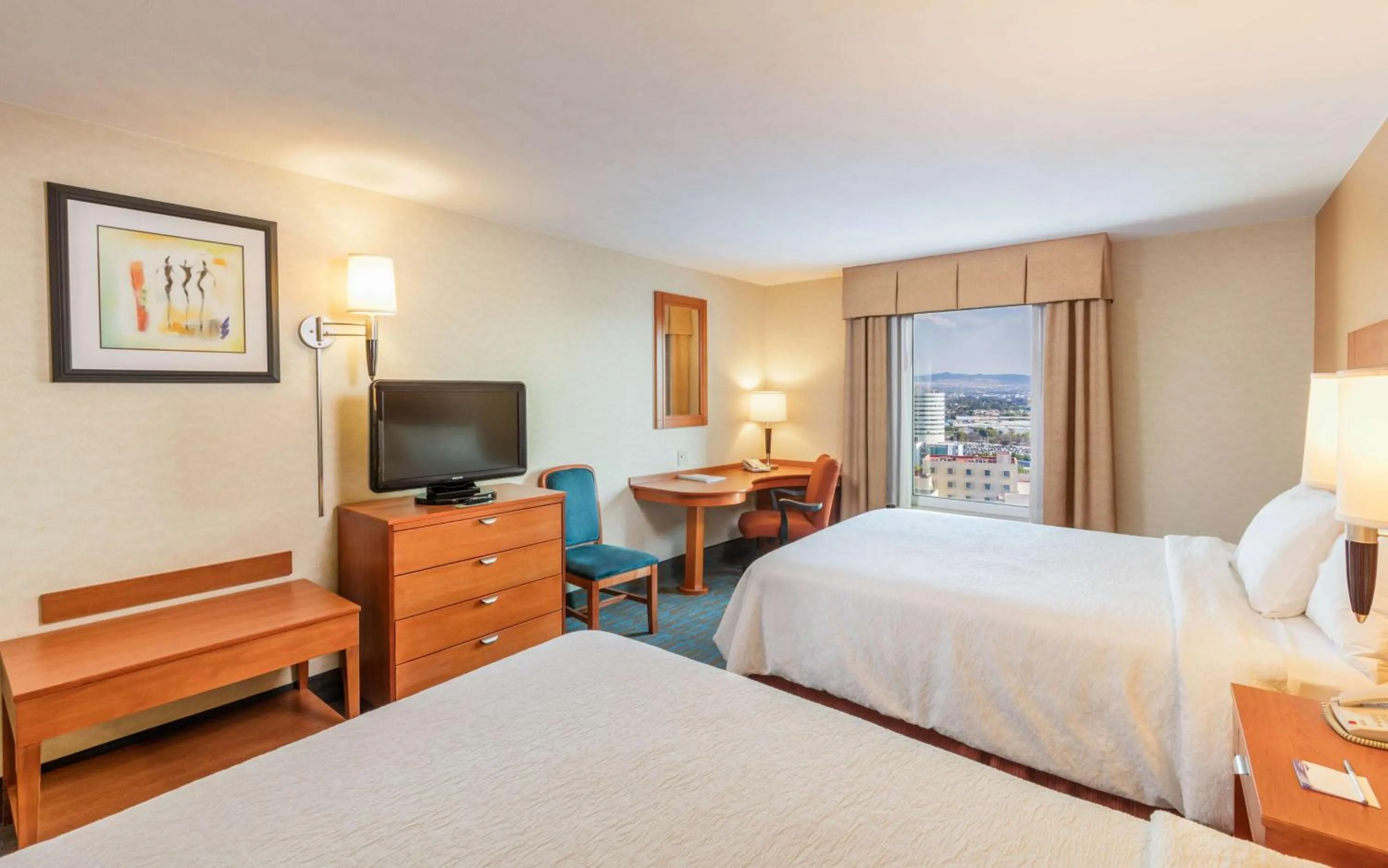 TV and multimedia, Bed in Hampton by Hilton Queretaro Tecnologico