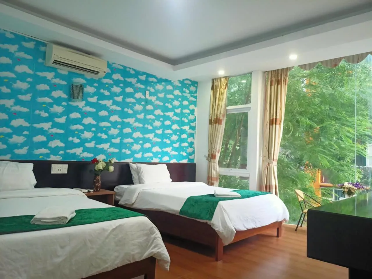 Bed in catba island hotel