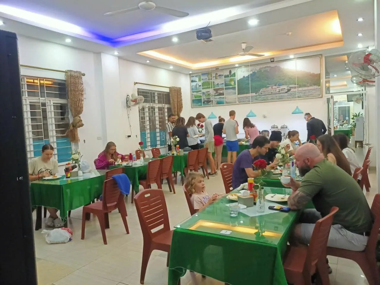 Breakfast in catba island hotel