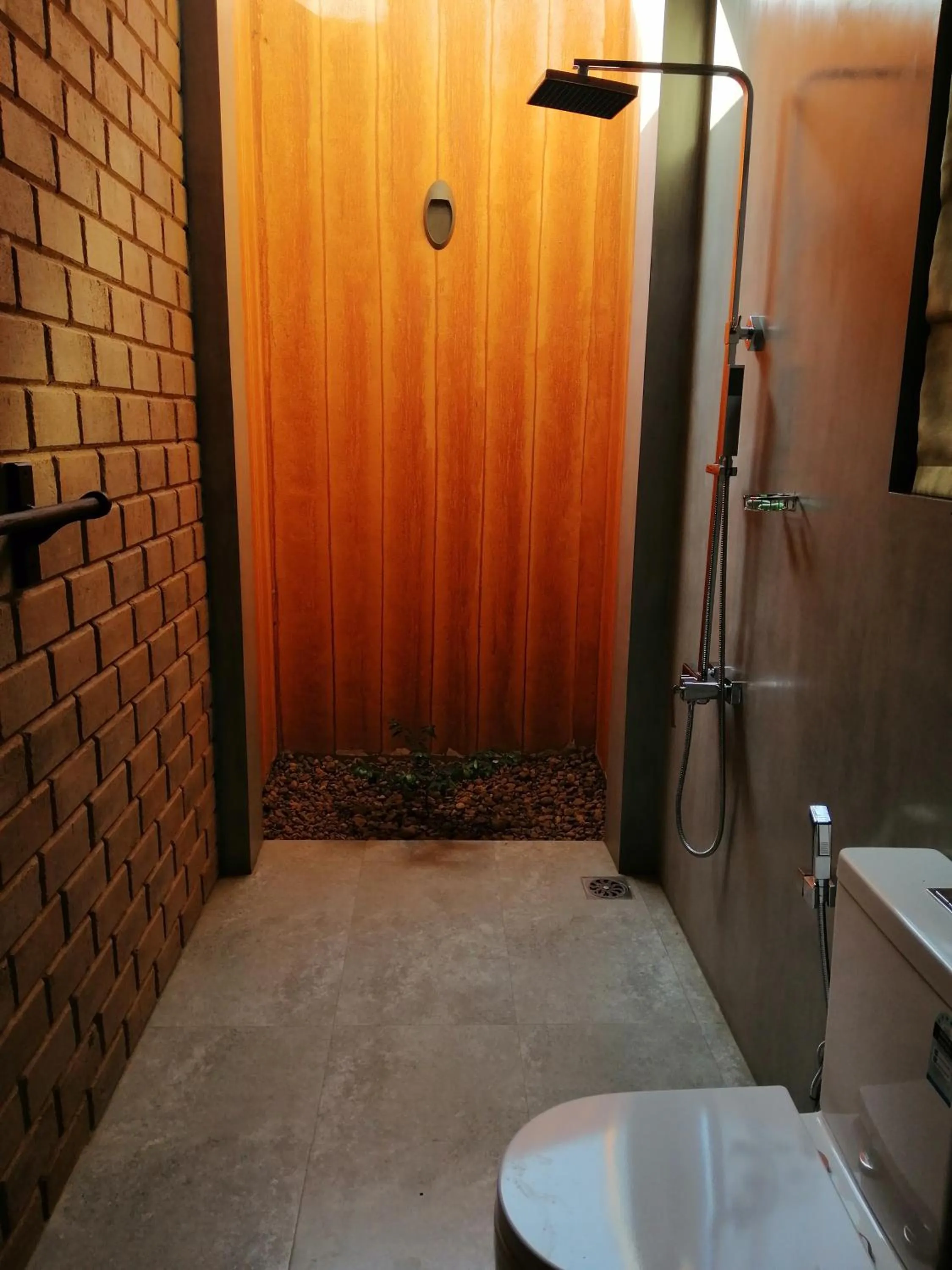 Shower in Breezy Lake