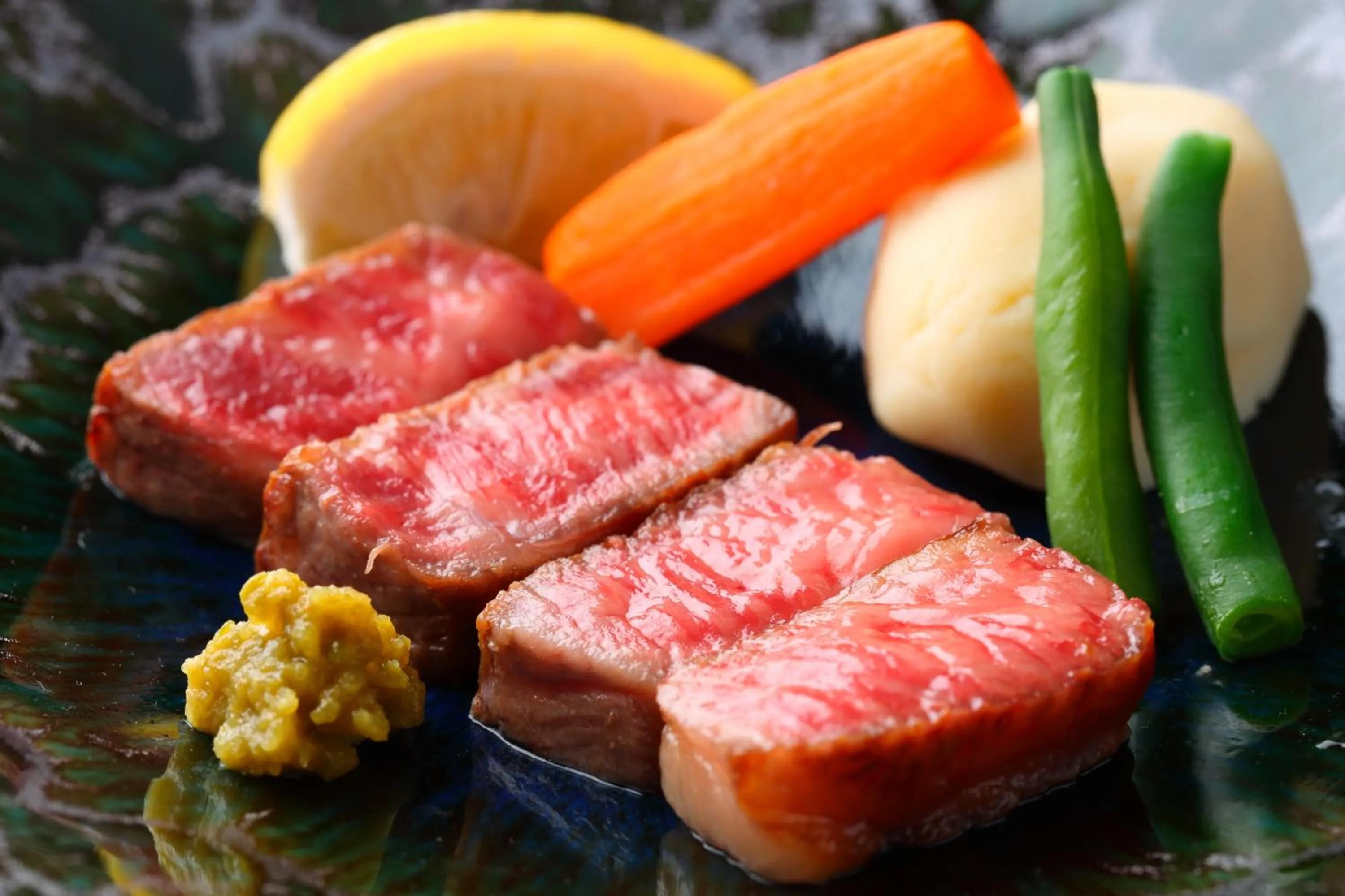 Food close-up in Hotel Seawave Beppu