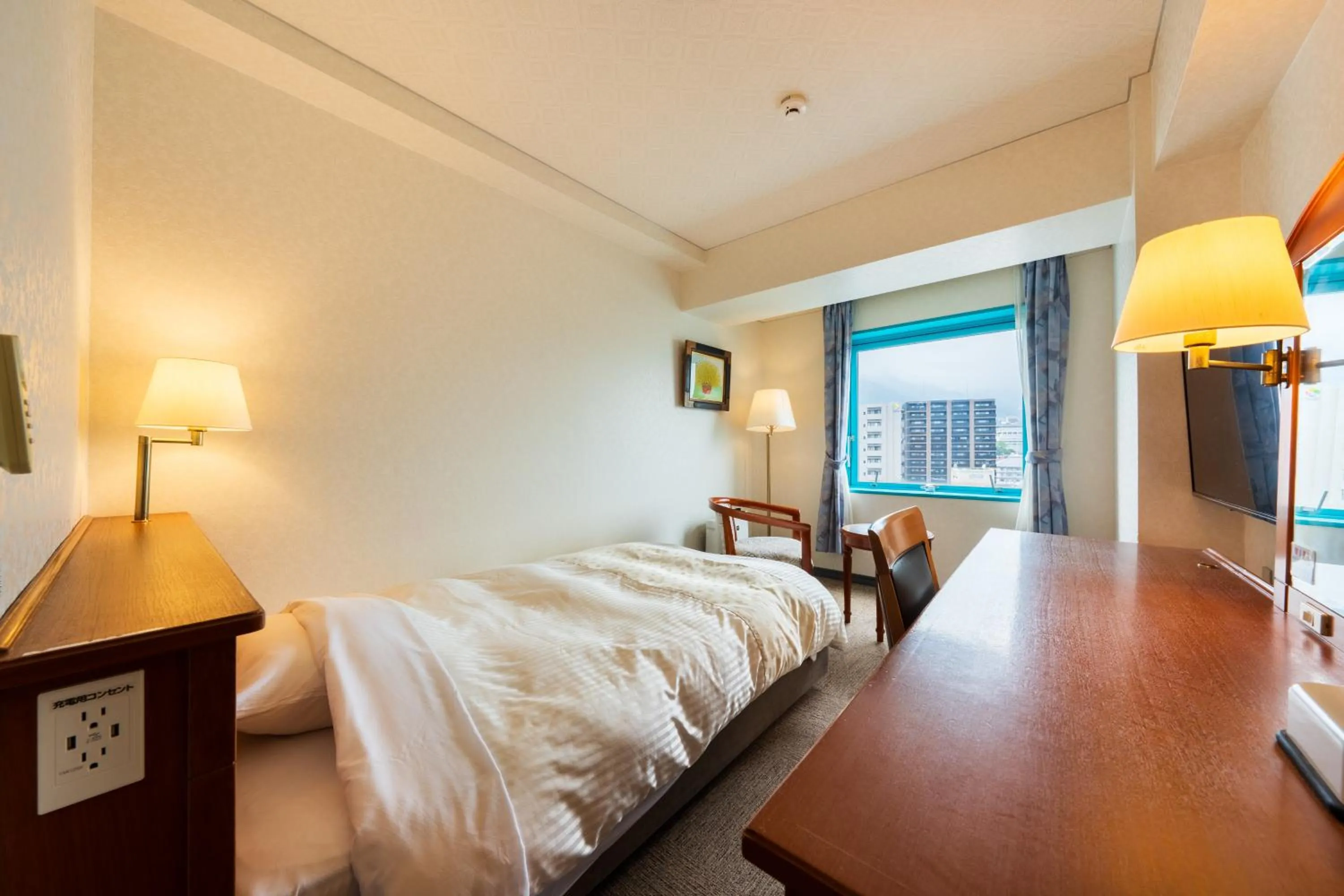 Photo of the whole room, Bed in Hotel Seawave Beppu