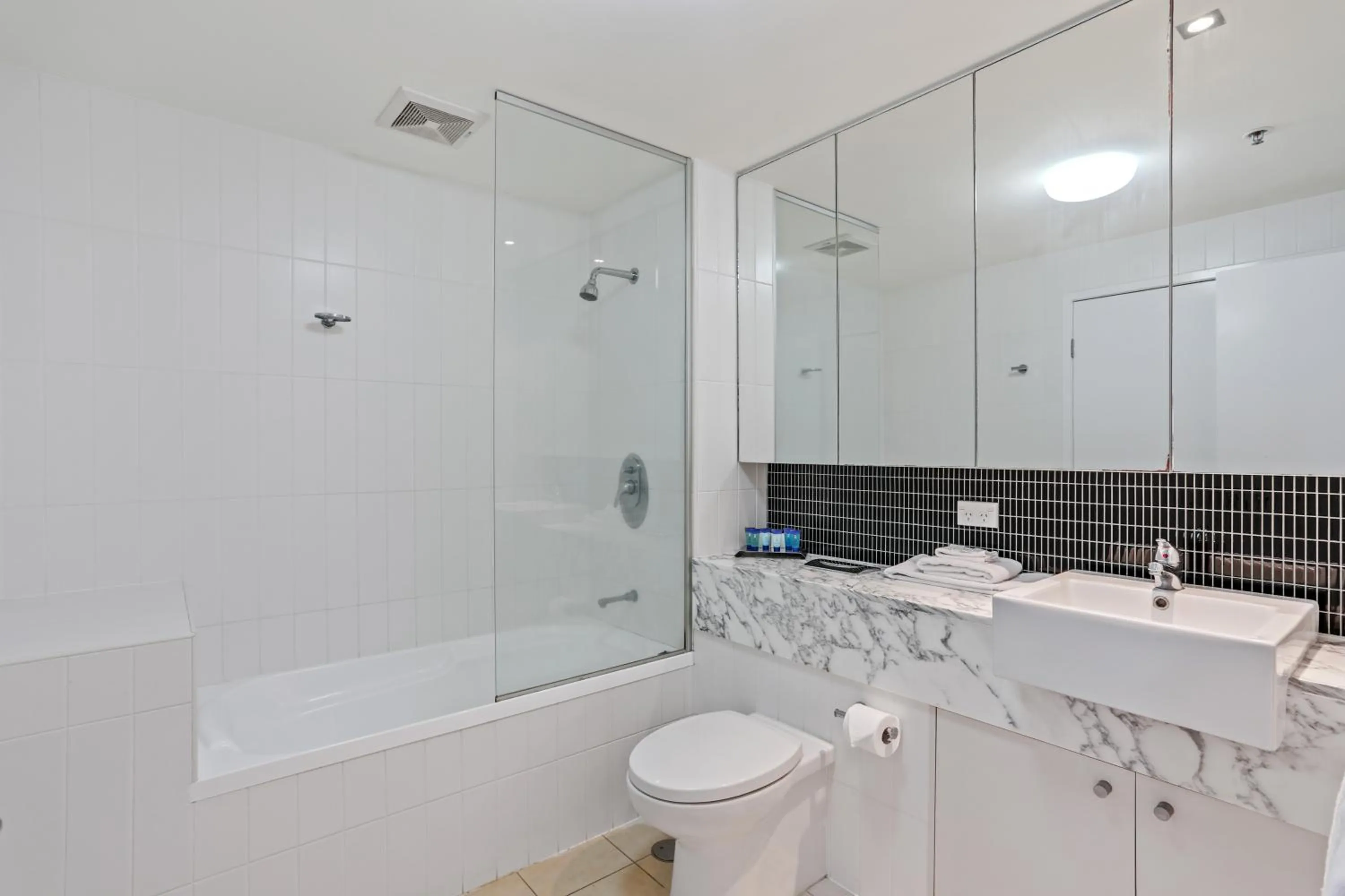 Shower in Tweed Ultima Apartments