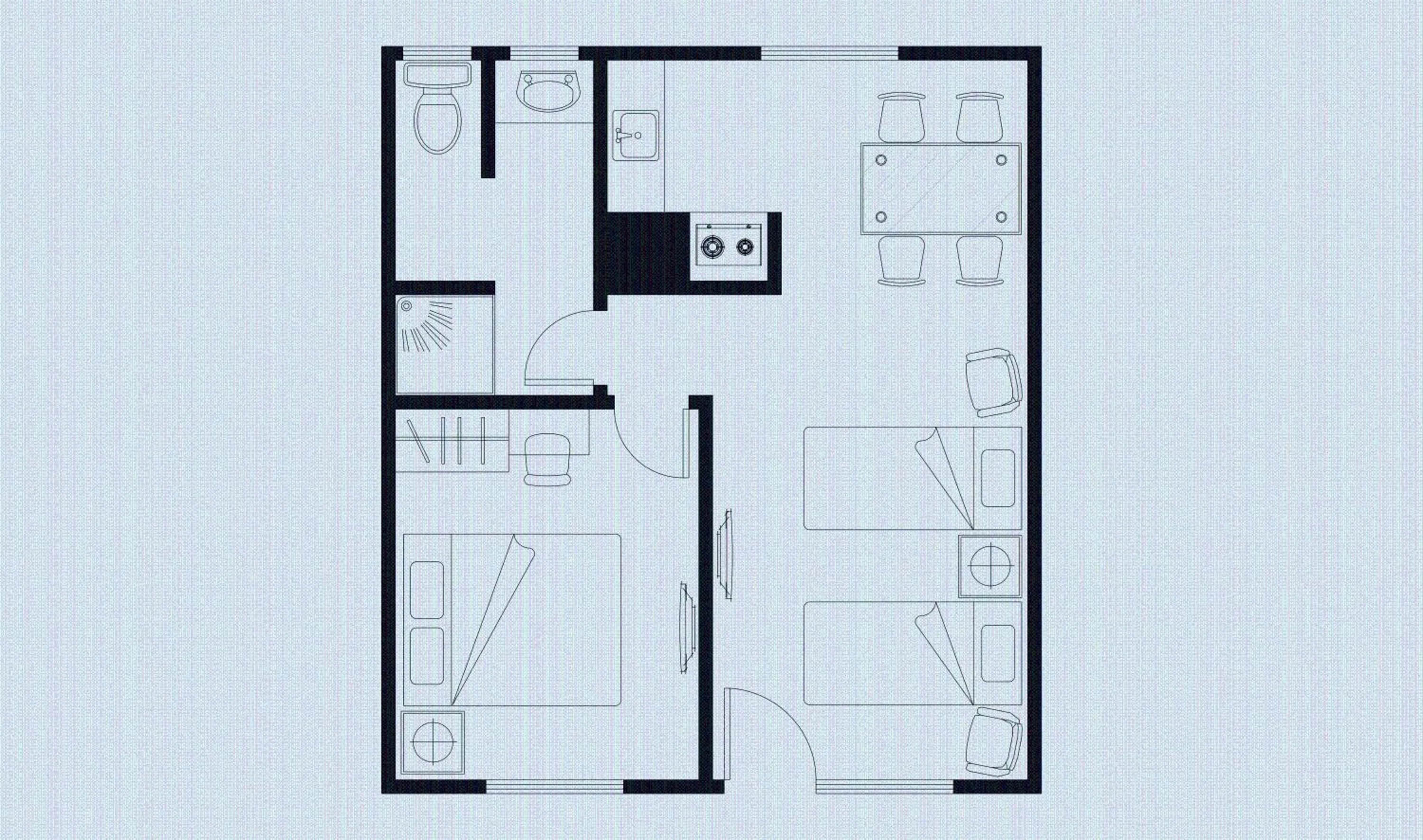 Floor plan in Tudor Motor Lodge