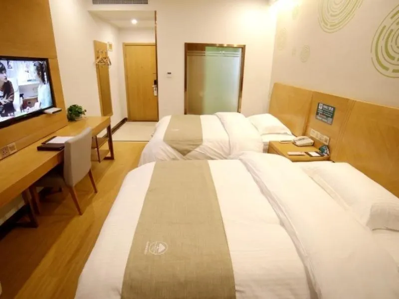 Bed in GreeTree Inn JiangSu Wuxi Huishan District Yuqi Town Business Hotel