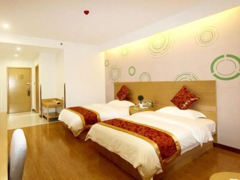 Bed in GreenTree Inn Zhejiang Jiaxing Xiuzhou District Wangjiangjin Town Business Hotel