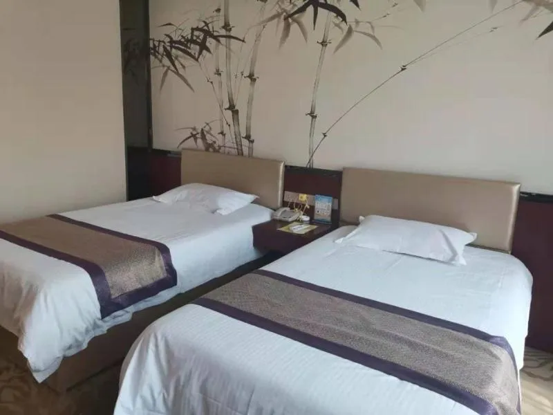 Bed in GreenTree Inn Shanxi Changzhi Lucheng Zhonghua Street Business Hotel