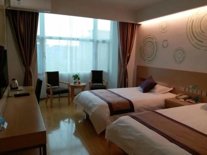 Bed in GreenTree Inn Shanxi Changzhi Lucheng Zhonghua Street Business Hotel