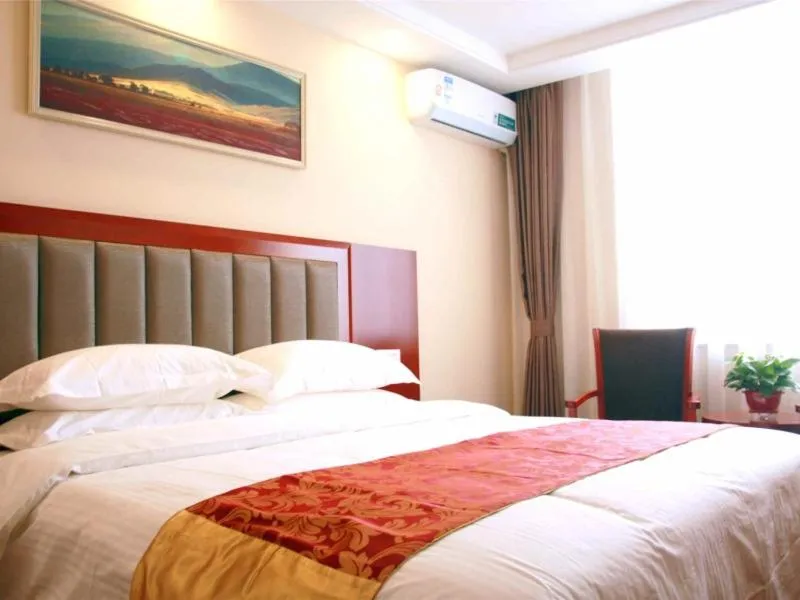 Bed in GreenTree Inn Beijing Nansihuan Xinfadi Business Hotel