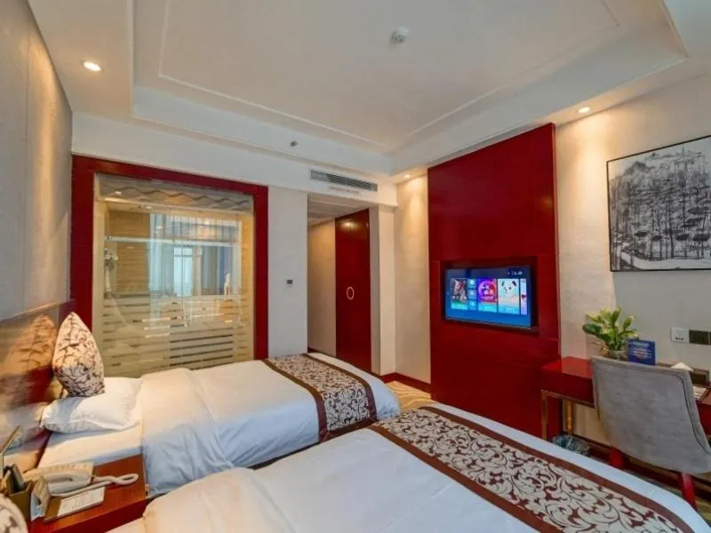 Bed in GreenTree Eastern GuangDong FoShan ShunDe District Huicong City Hotel