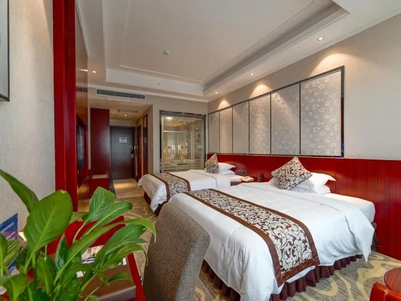 Bed in GreenTree Eastern GuangDong FoShan ShunDe District Huicong City Hotel