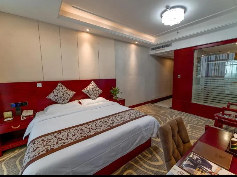 Bed in GreenTree Eastern GuangDong FoShan ShunDe District Huicong City Hotel