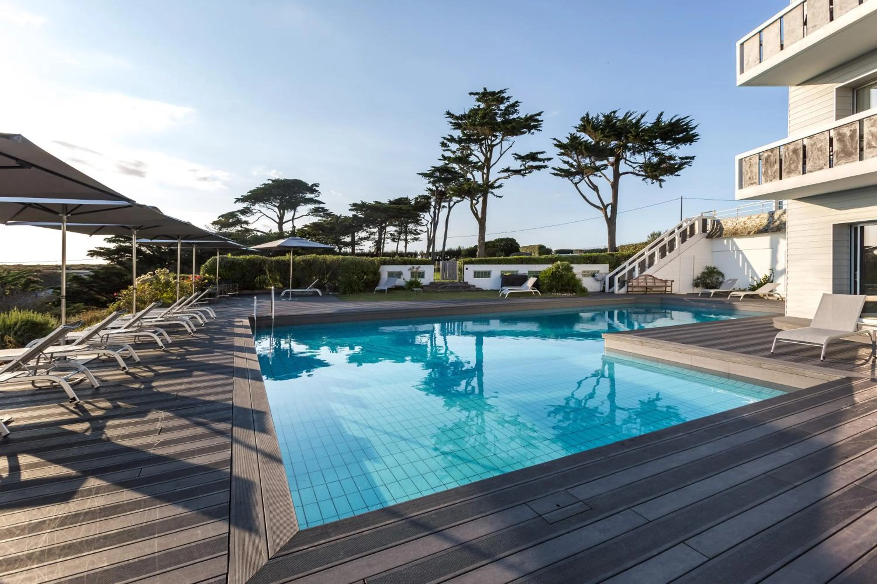 Pool view in Castel Clara Thalasso & Spa