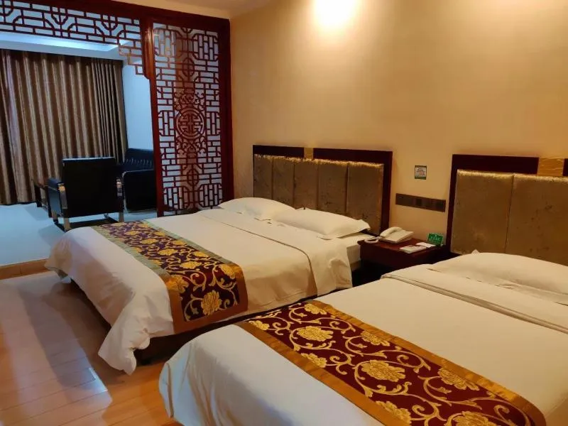 Bed in GreenTree Alliance Gansu Wuwei Commercial Pedestrian Street Hotel